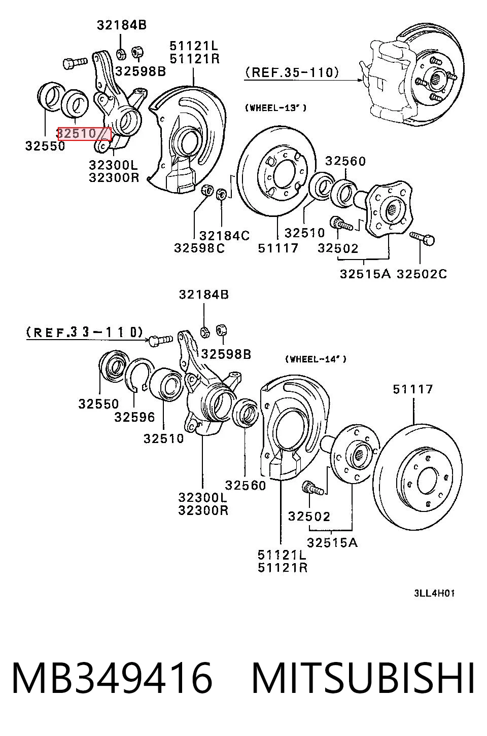MB349416 Mitsubishi