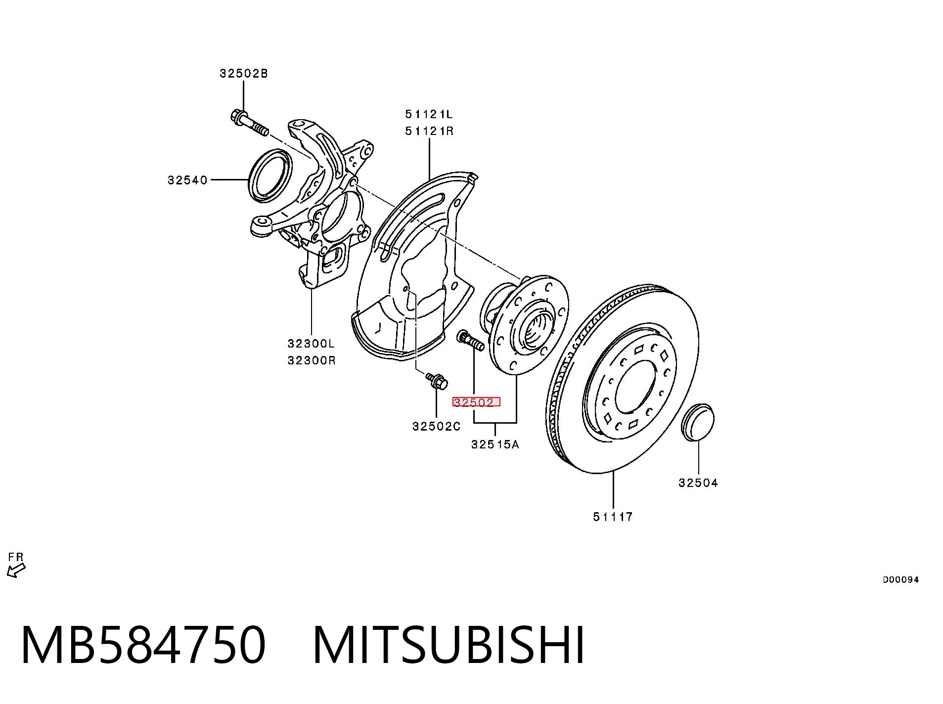 MB584750 Mitsubishi
