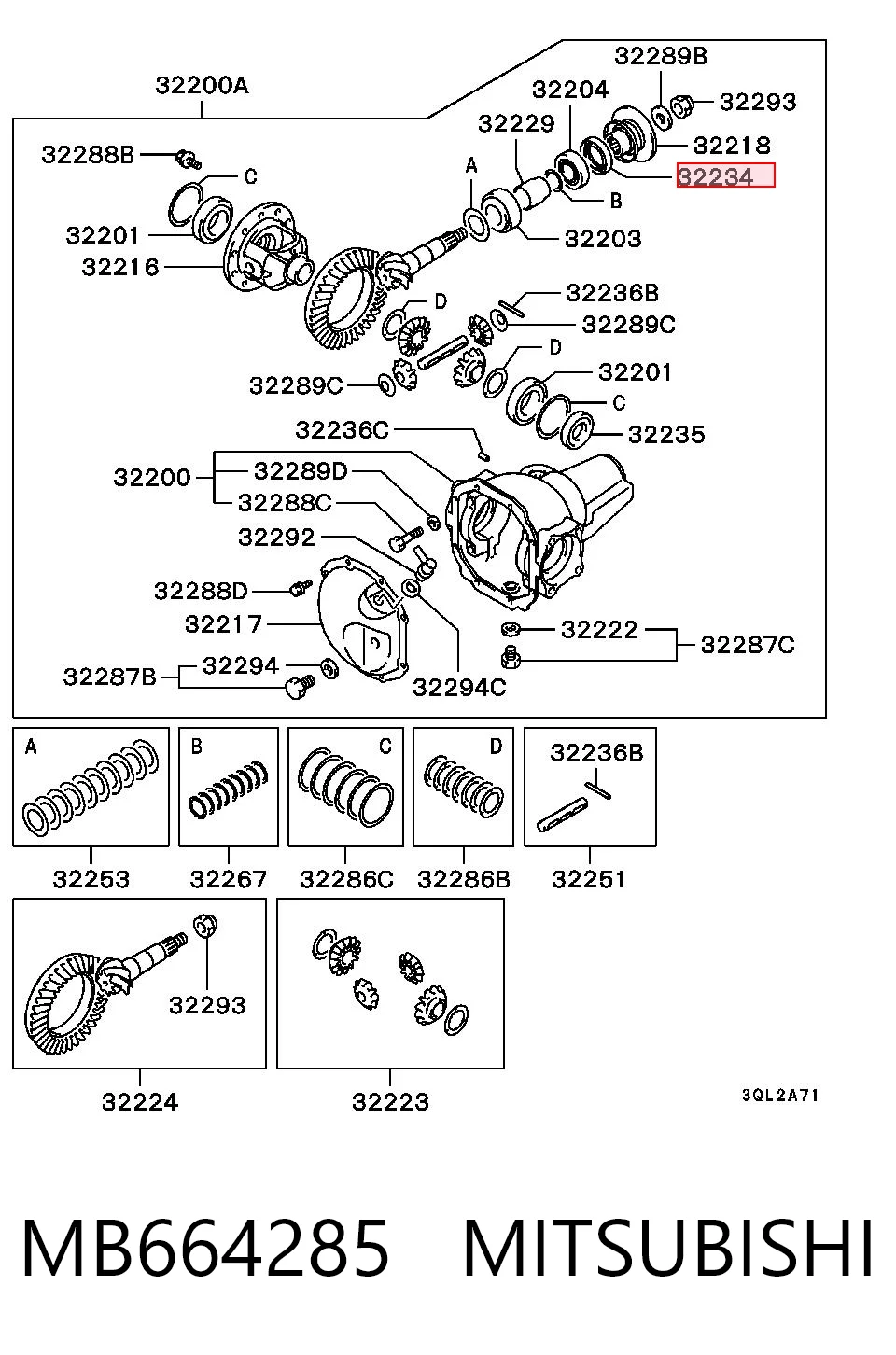 MB664285 Mitsubishi