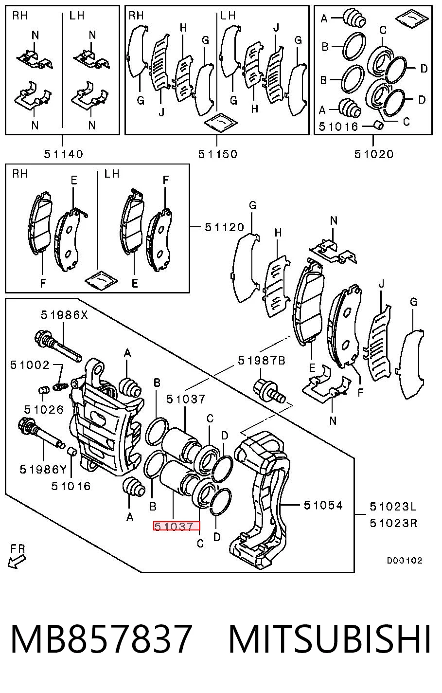 MB857837 Mitsubishi
