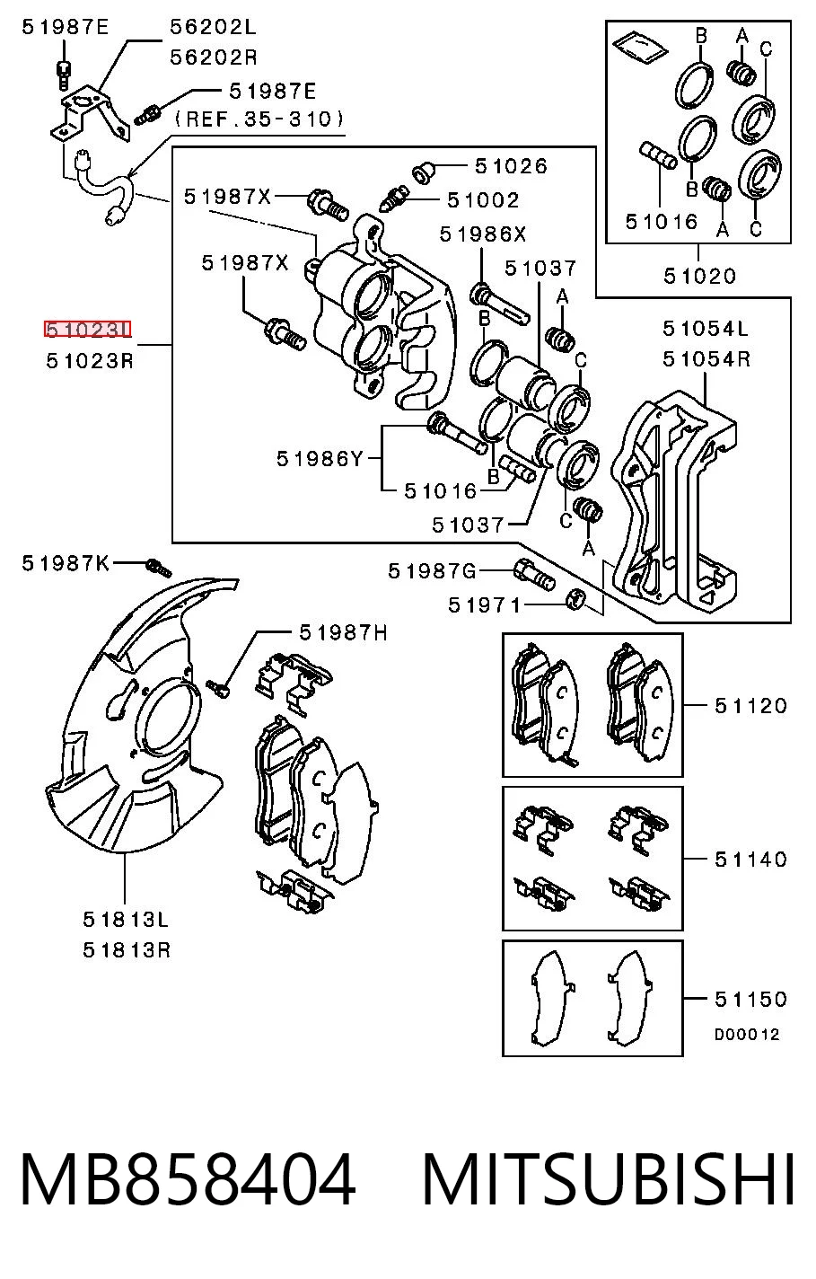 MB858404 Mitsubishi