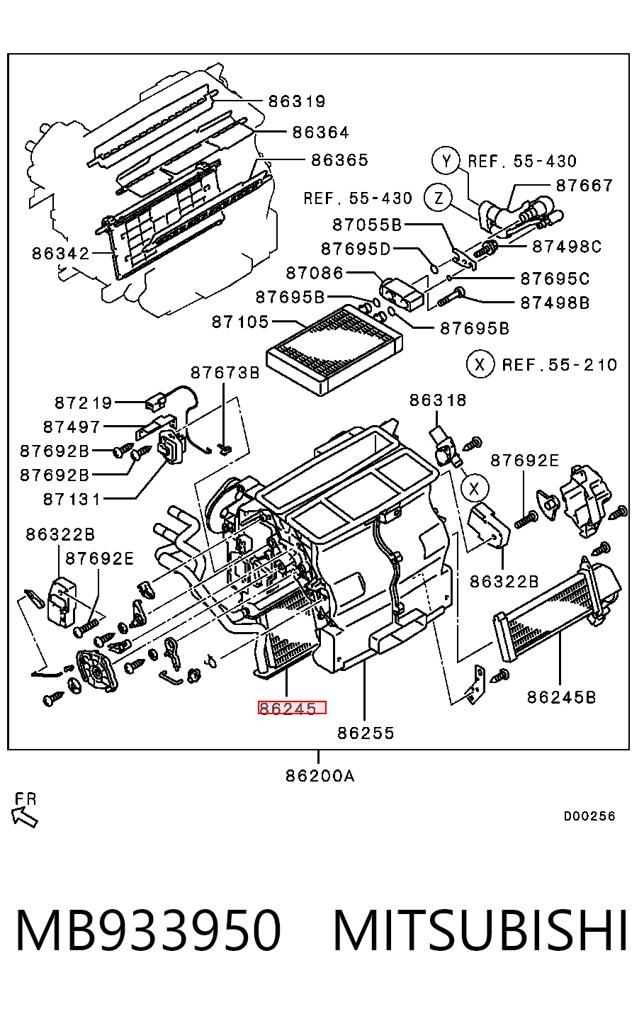 Do koszyka Chłodnica nagrzewnicy (ogrzewacza) Mitsubishi Pajero SPORT II KH