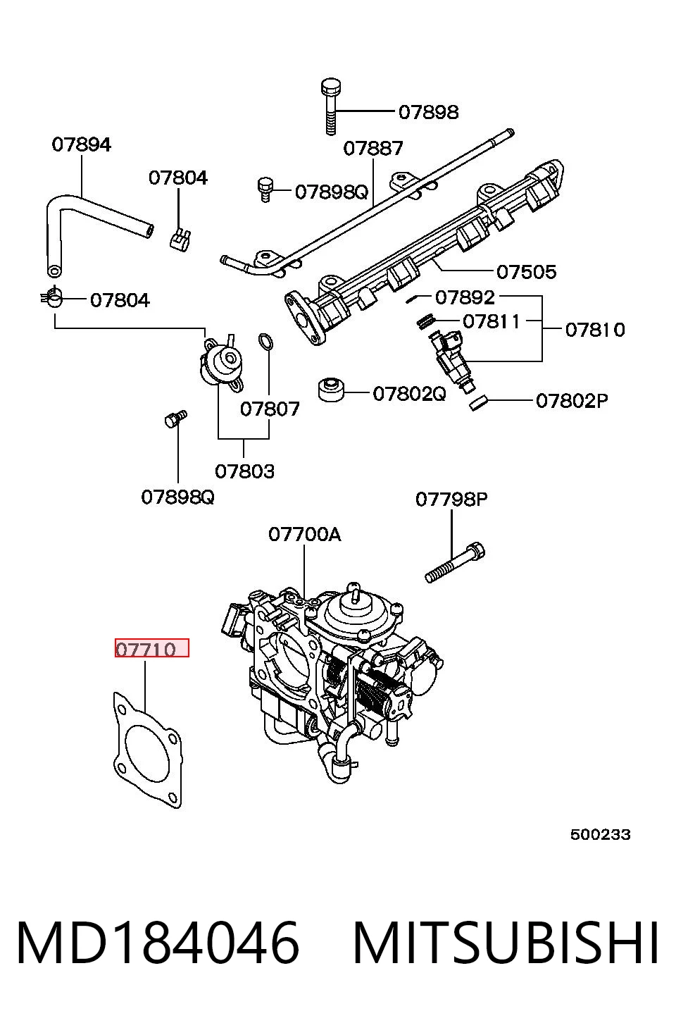 Kupić Uszczelka przepustnicy Mitsubishi Galant VII E5A, E7A, E8A w dobrej cenie
