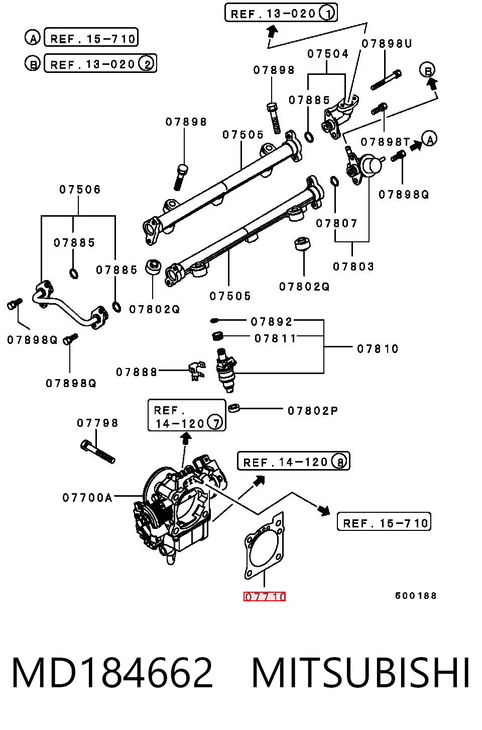 Uszczelka przepustnicy do Mitsubishi Pajero K90