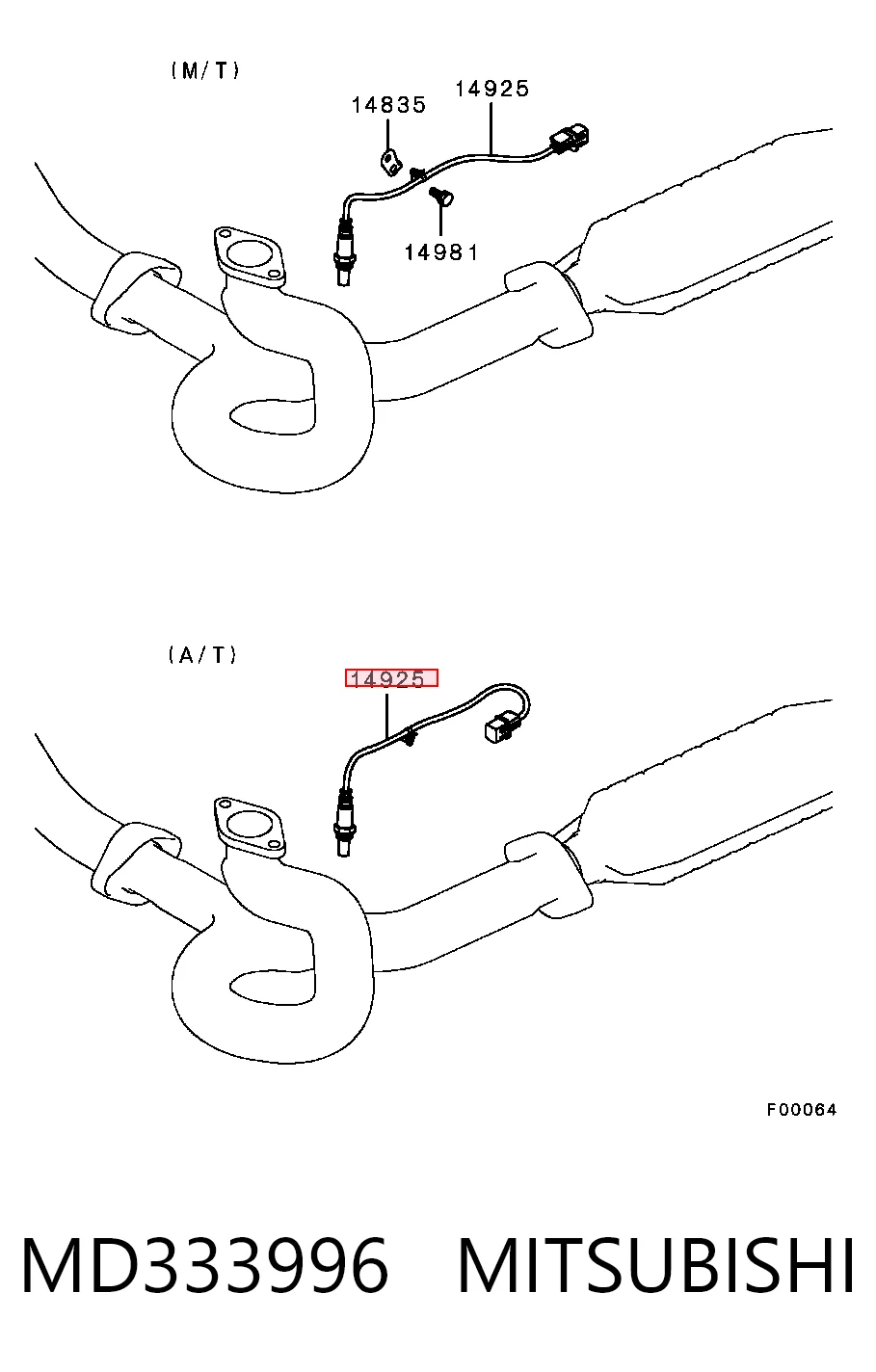 Sonda lambda czujnik tlenu po katalizatorze Toyota 36532RADL12