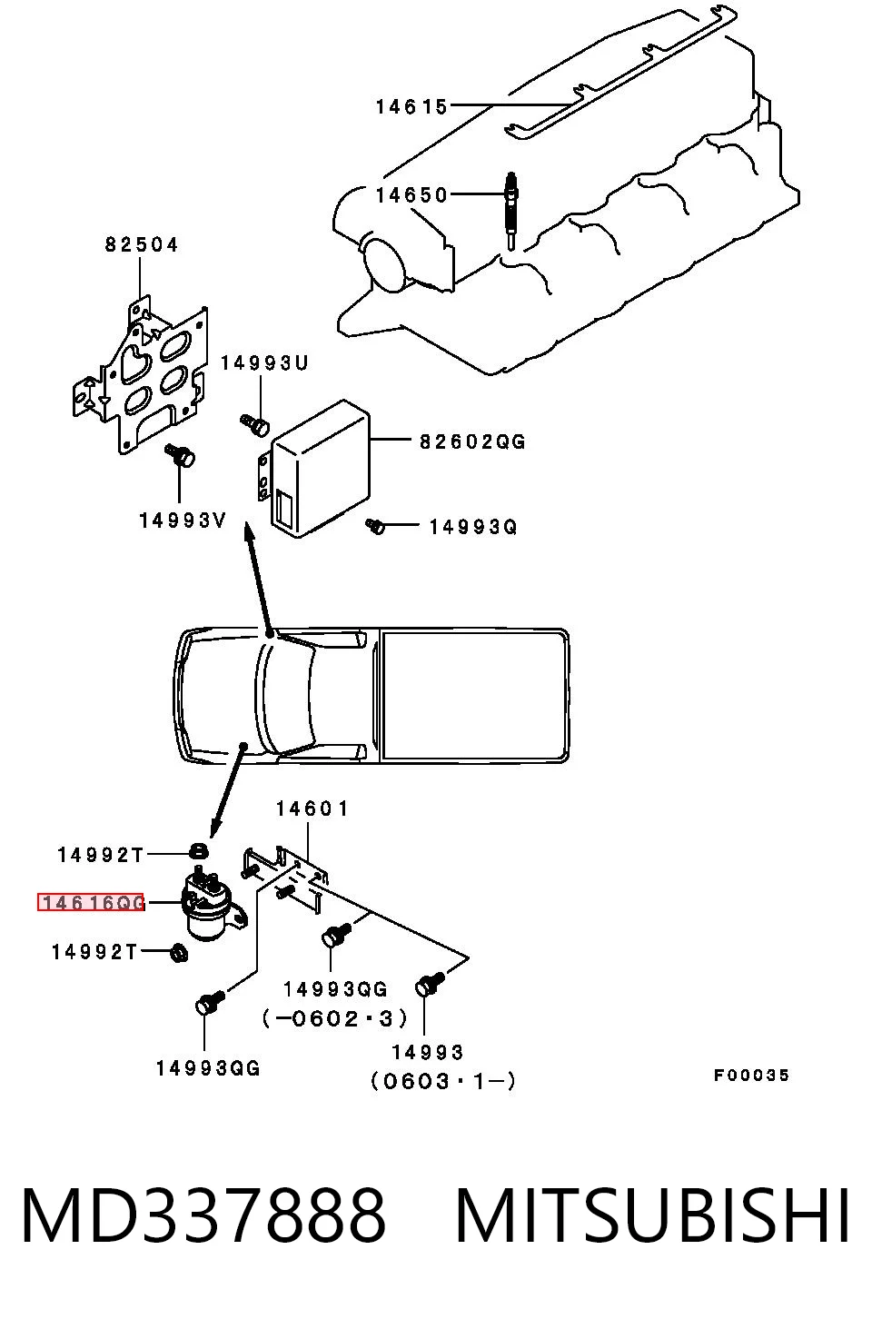  Przekaźnik świec żarowych Mitsubishi Lancer 5