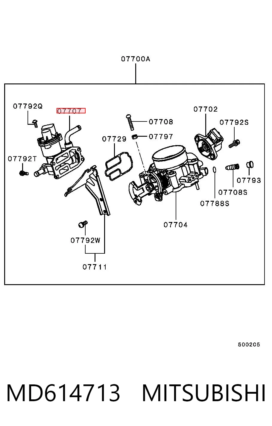 Regulator biegu jałowego do Mitsubishi L 200 III K60, K70