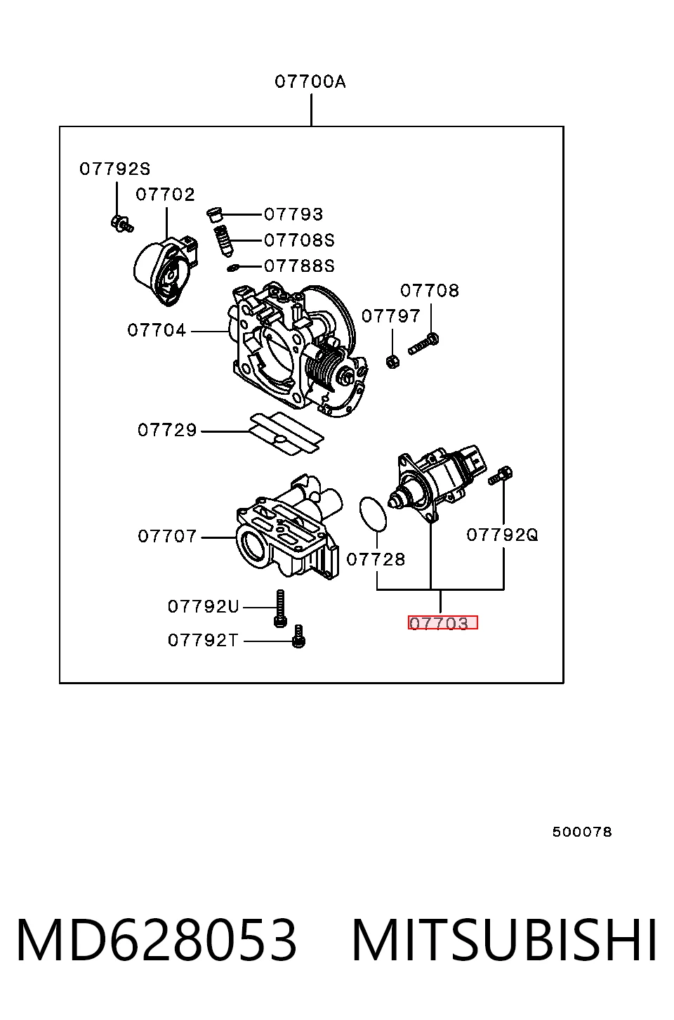 Regulator biegu jałowego Mitsubishi Sigma 