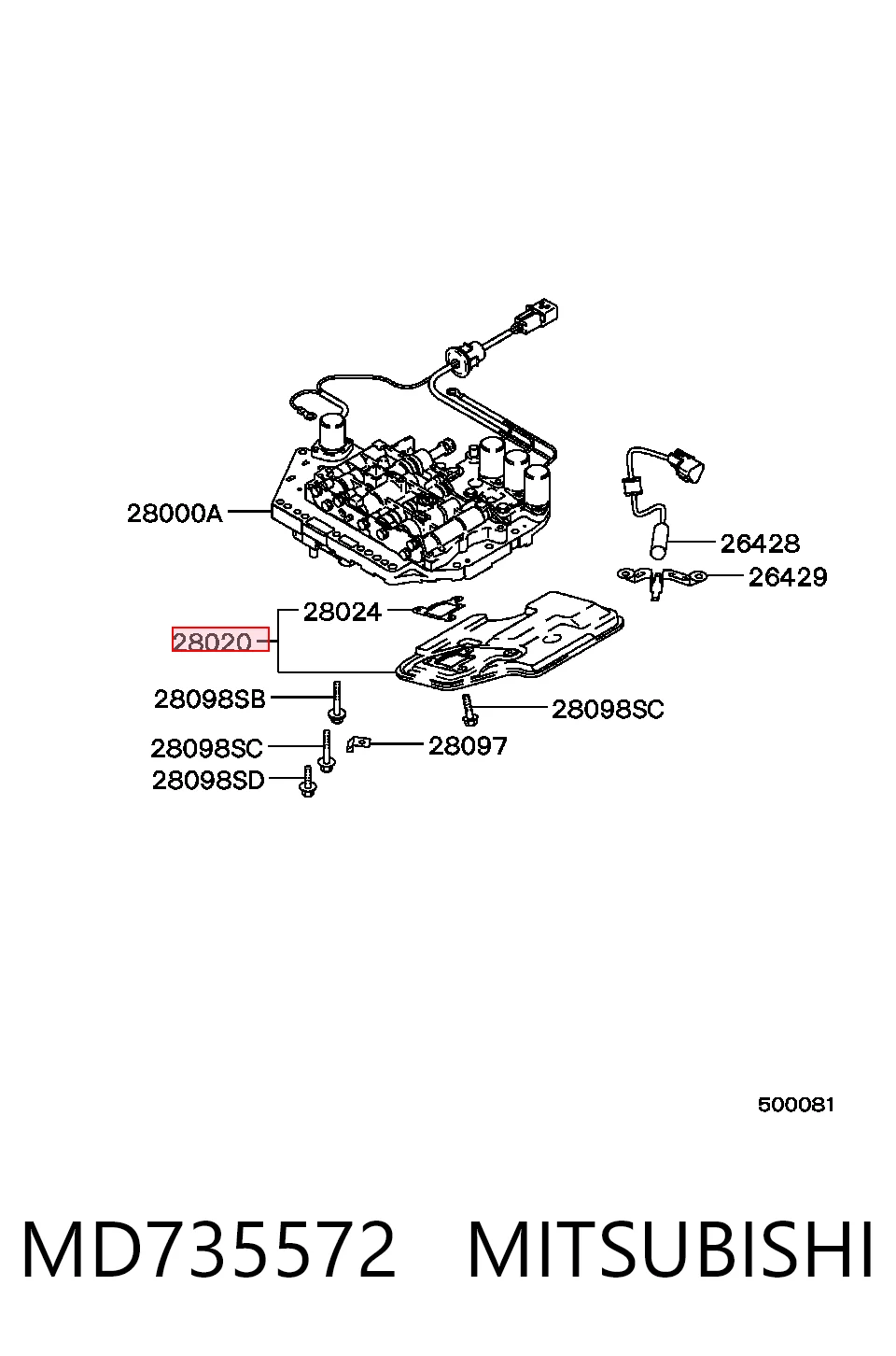 Filtr automatycznej skrzyni biegów do Hyundai Sonata III 