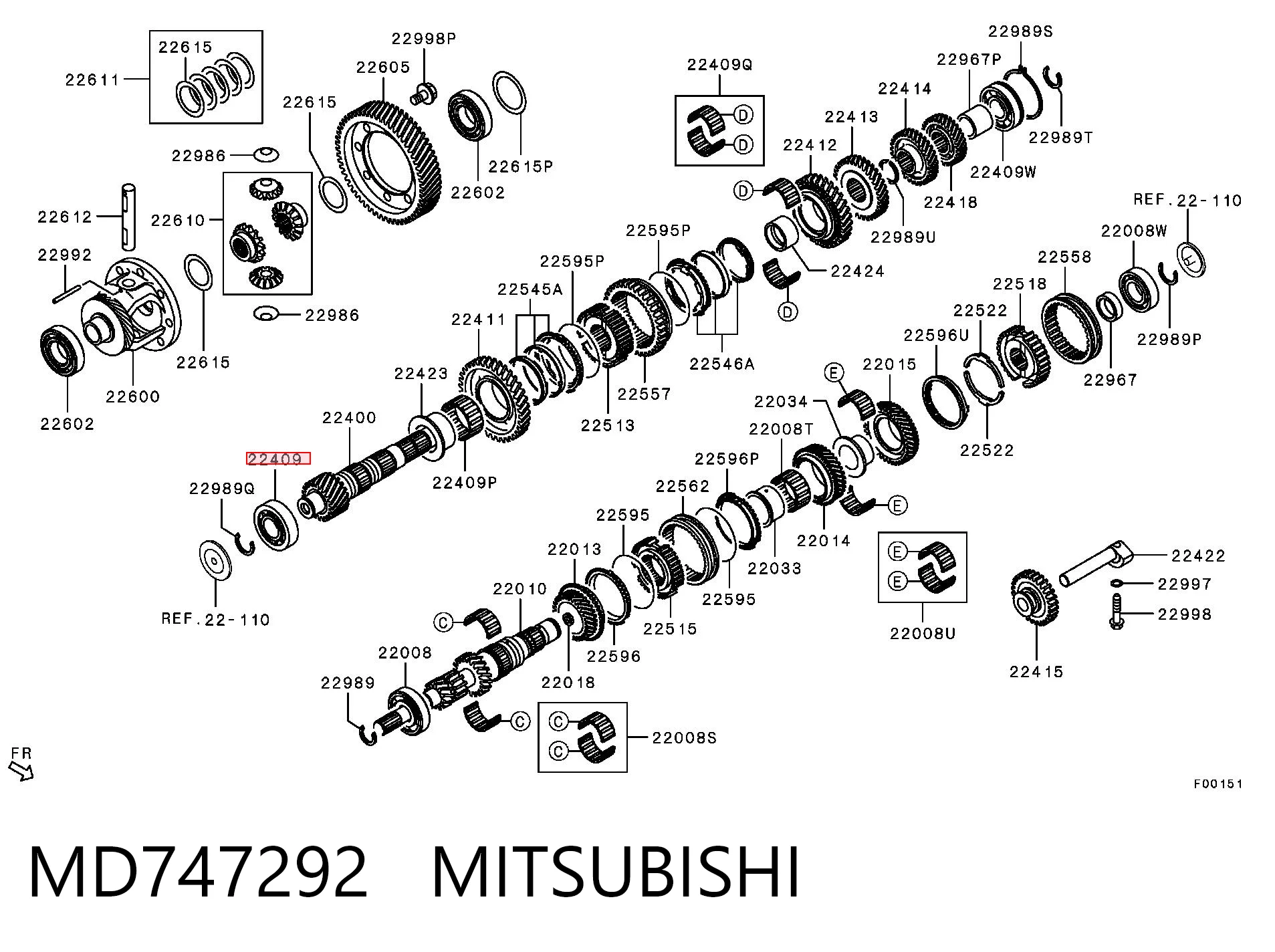 MD747292 Mitsubishi