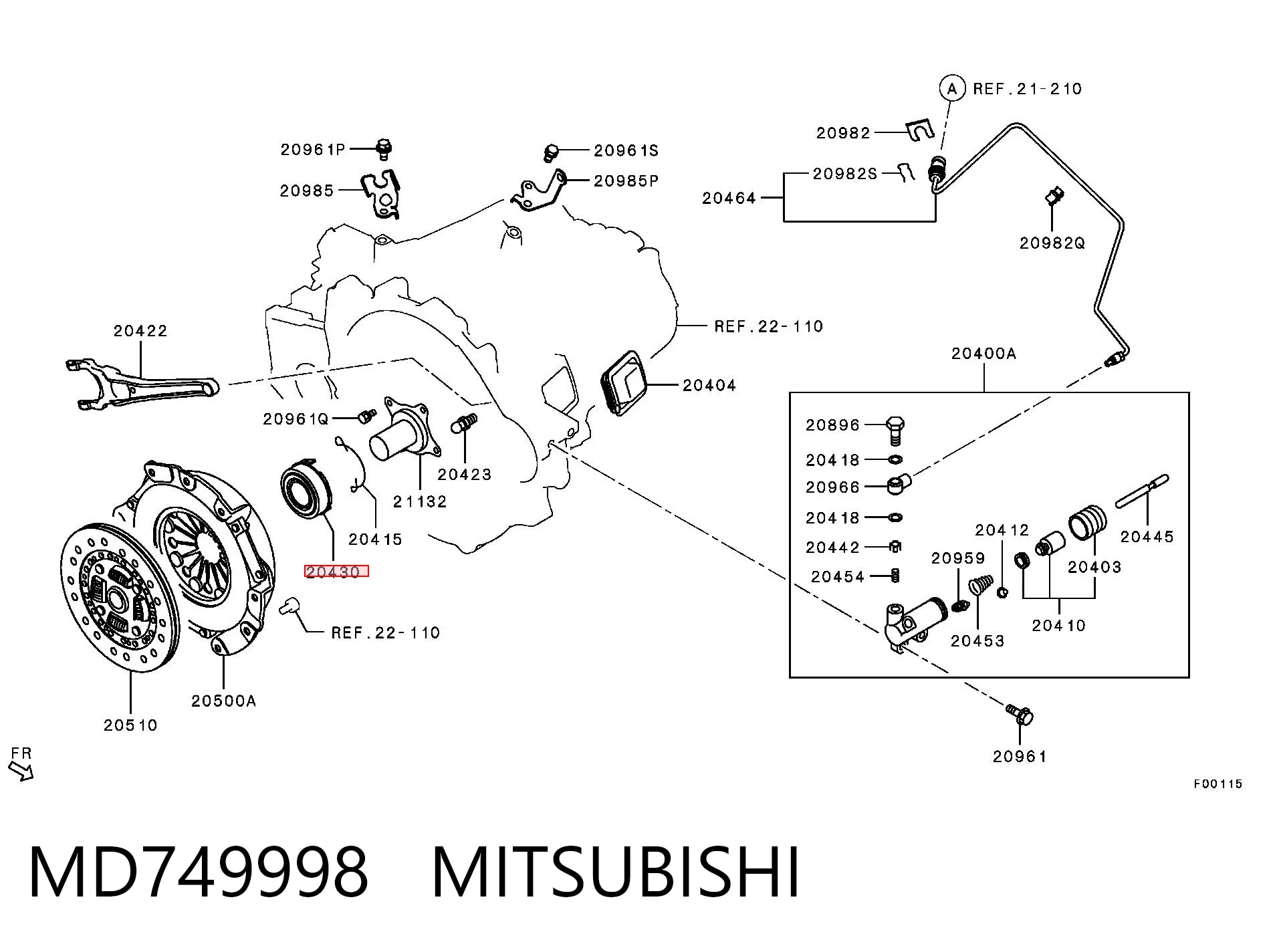 MD749998 Mitsubishi