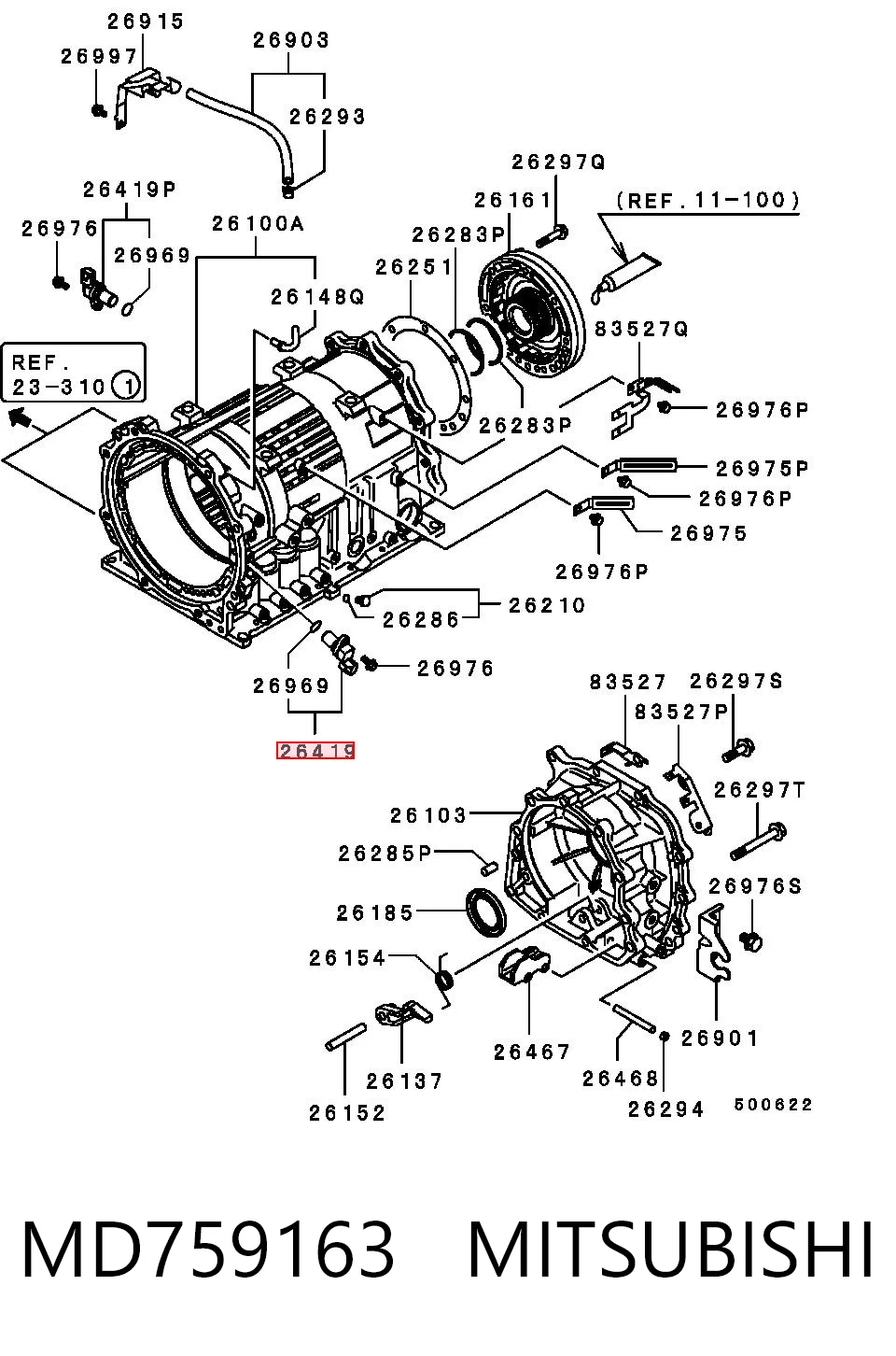 Czujnik prędkości Mitsubishi Pajero SPORT II