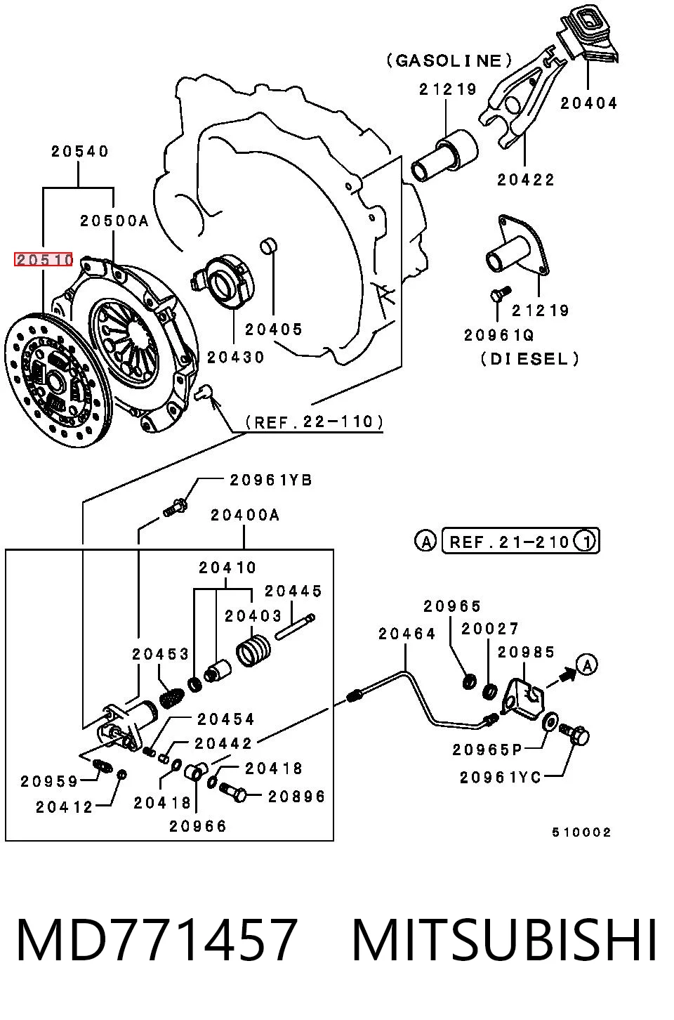 MD771457 Mitsubishi