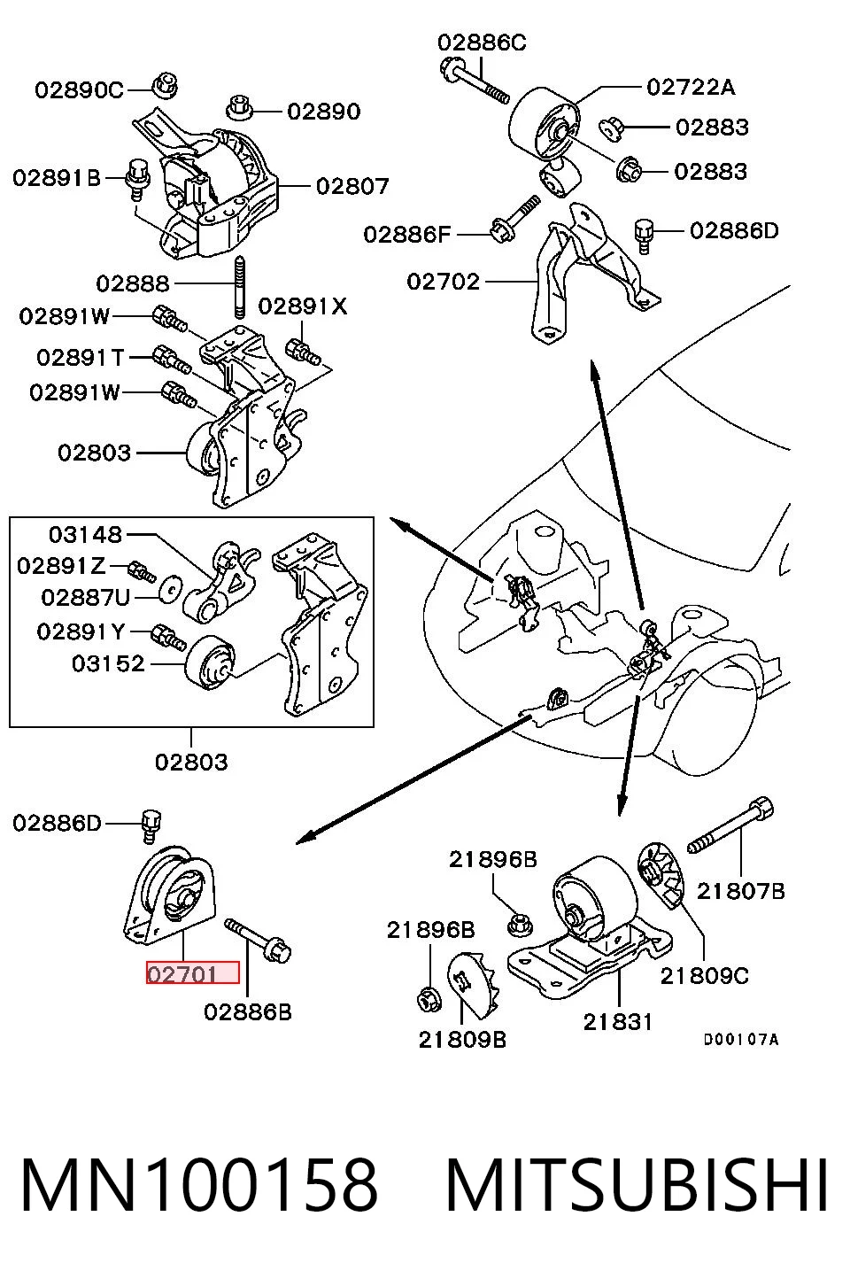 MN100158 Mitsubishi