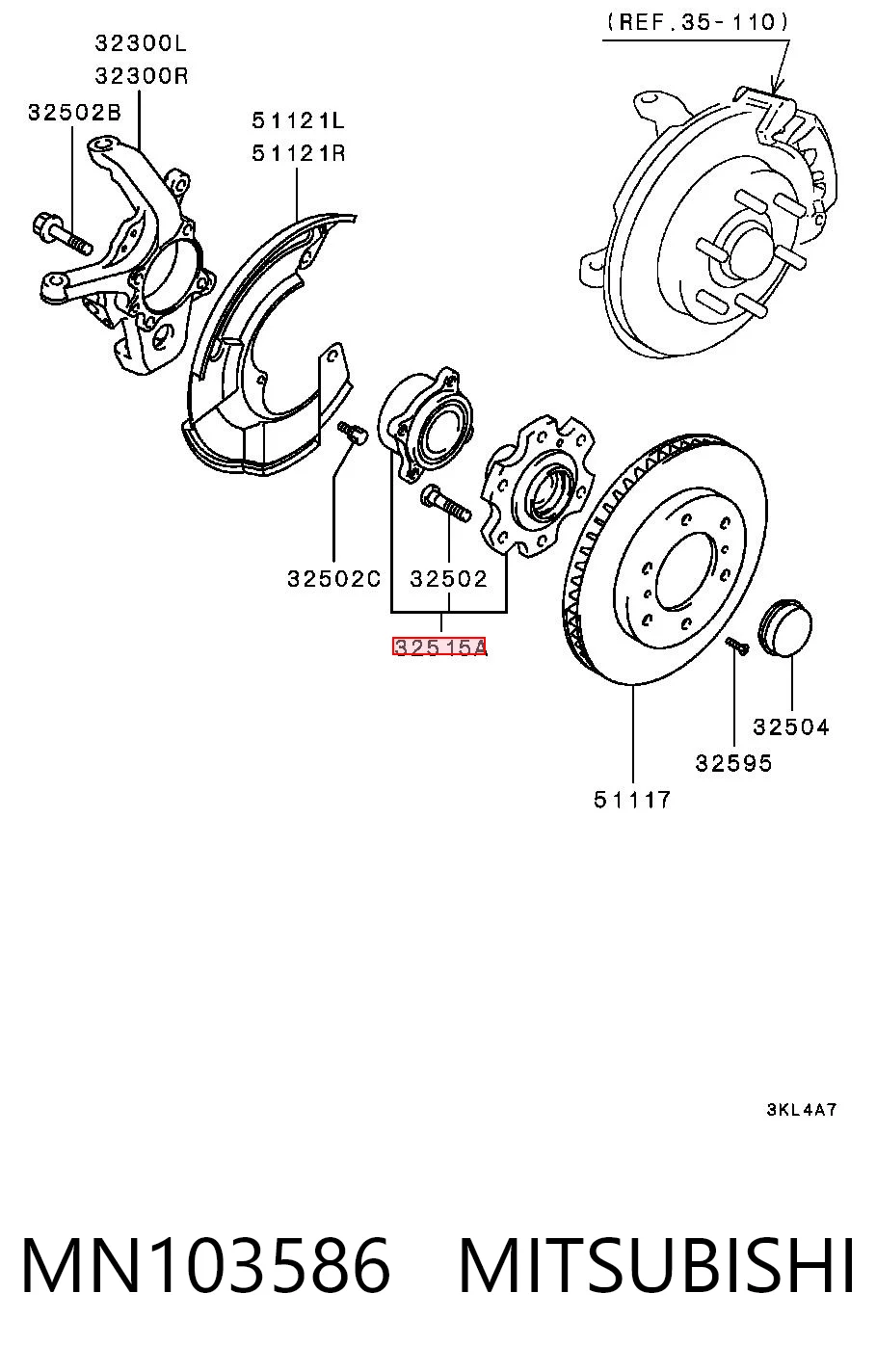 MN103586 Mitsubishi