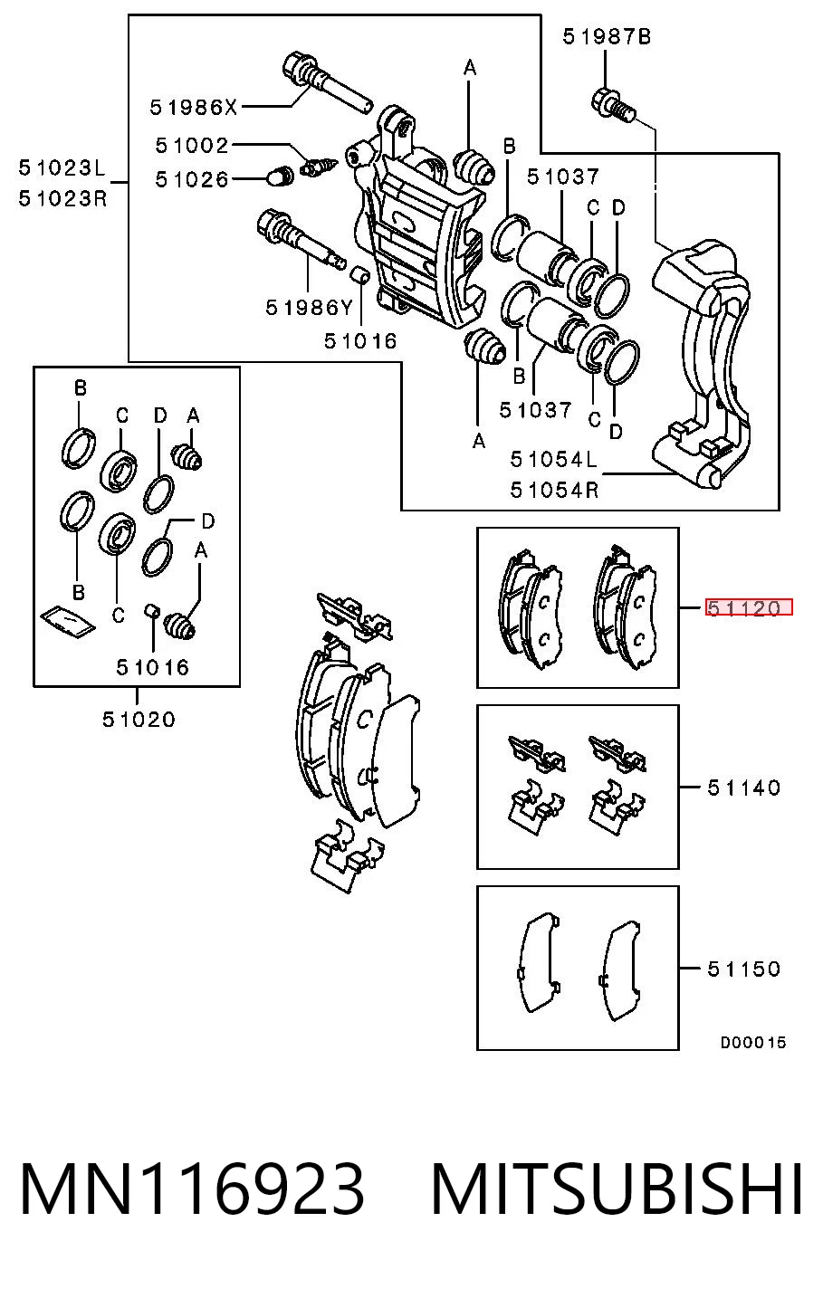 MN116923 Mitsubishi