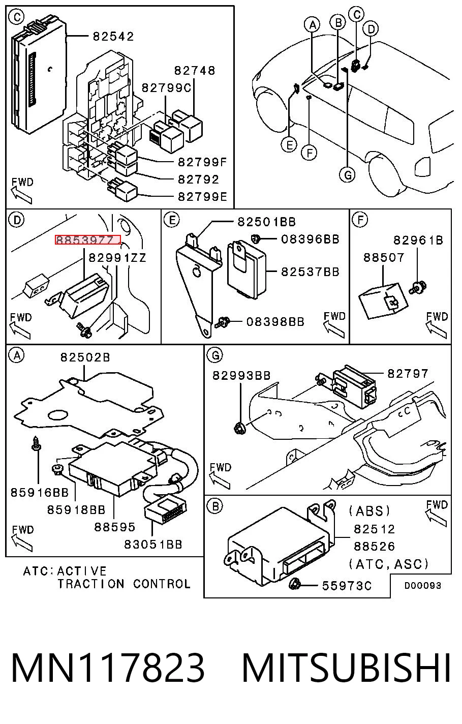 MN117823 Mitsubishi