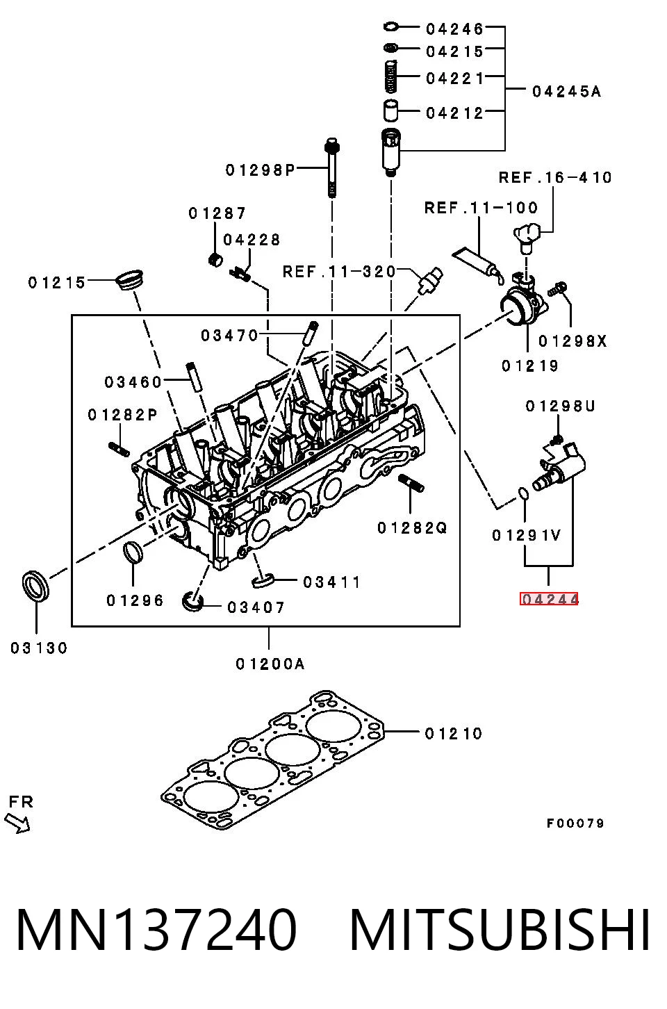 Zawór elektromagnetyczny faz rozrządu do Mitsubishi Outlander I CU