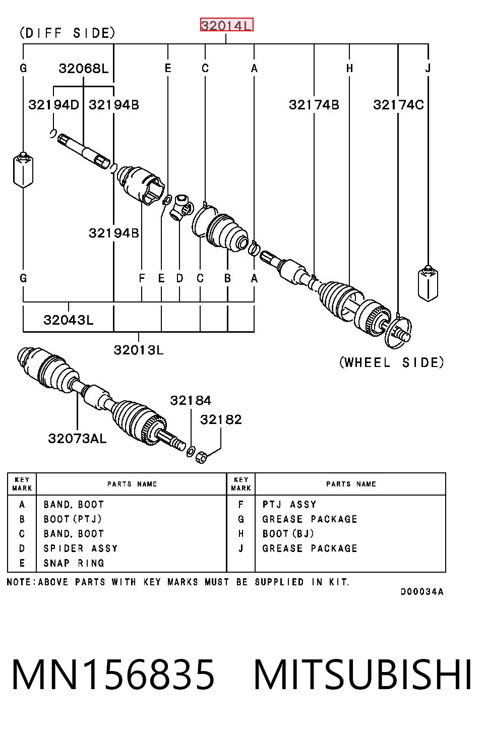 MN156835 Mitsubishi