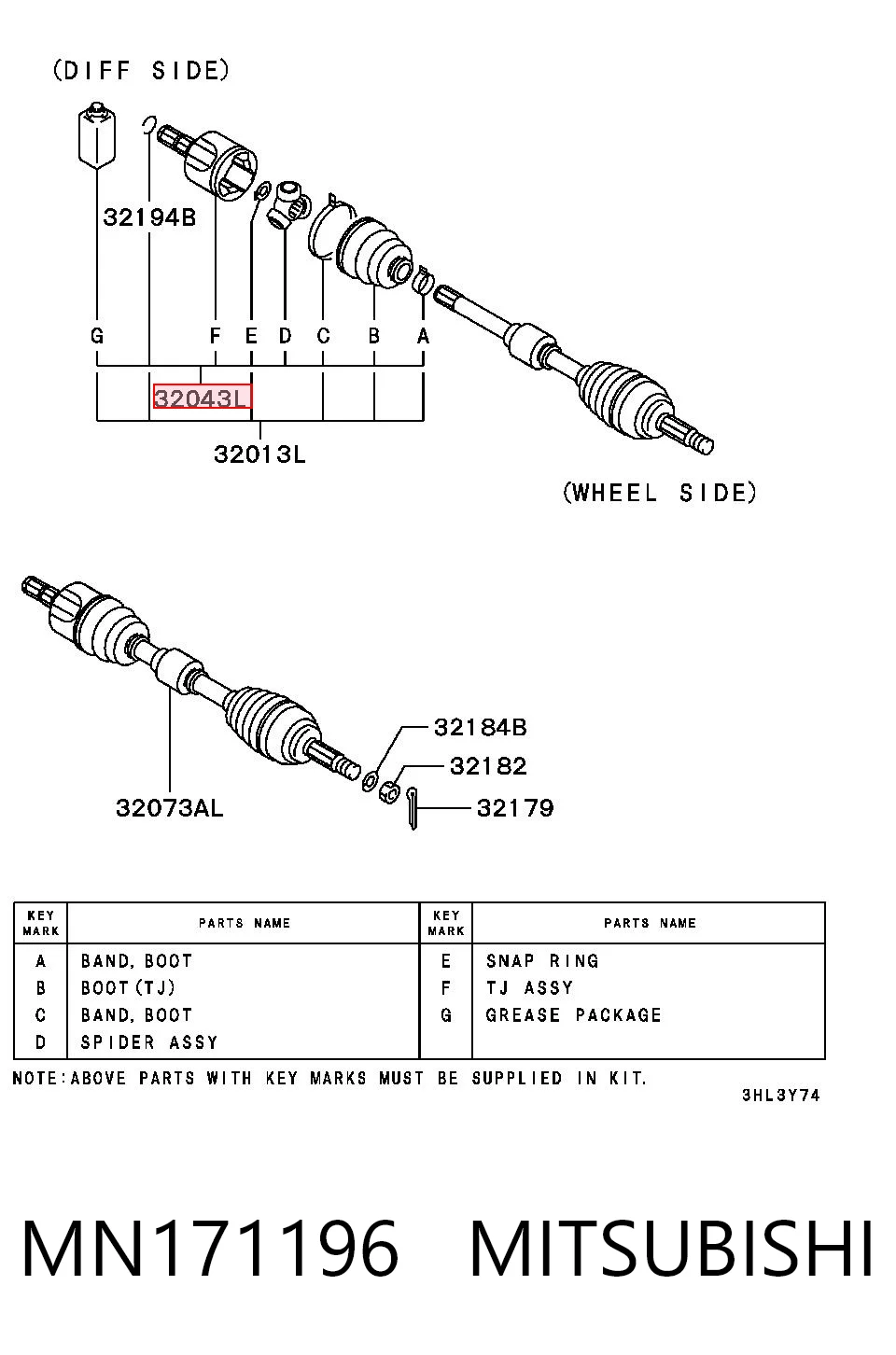 MN171196 Mitsubishi