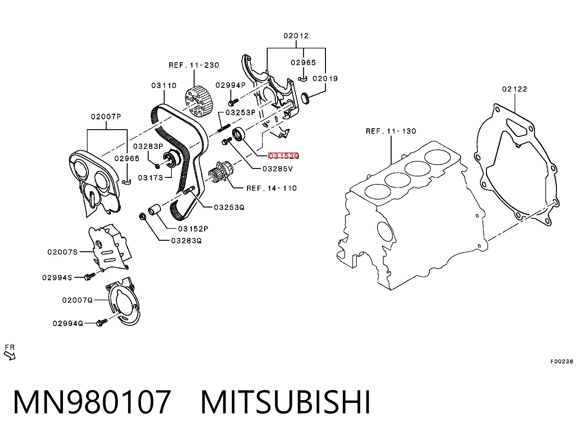 MN980107 Mitsubishi
