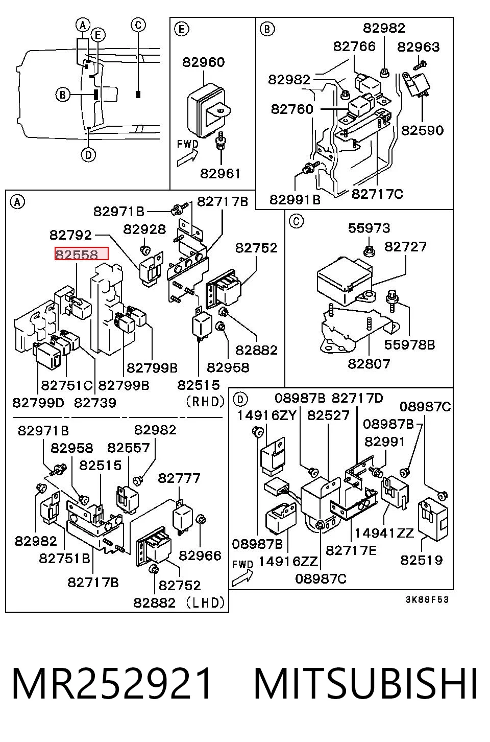 Przekaźnik kierunkowskazów do Mitsubishi Colt V CJA
