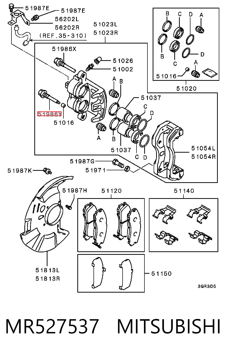 MR527537 Mitsubishi