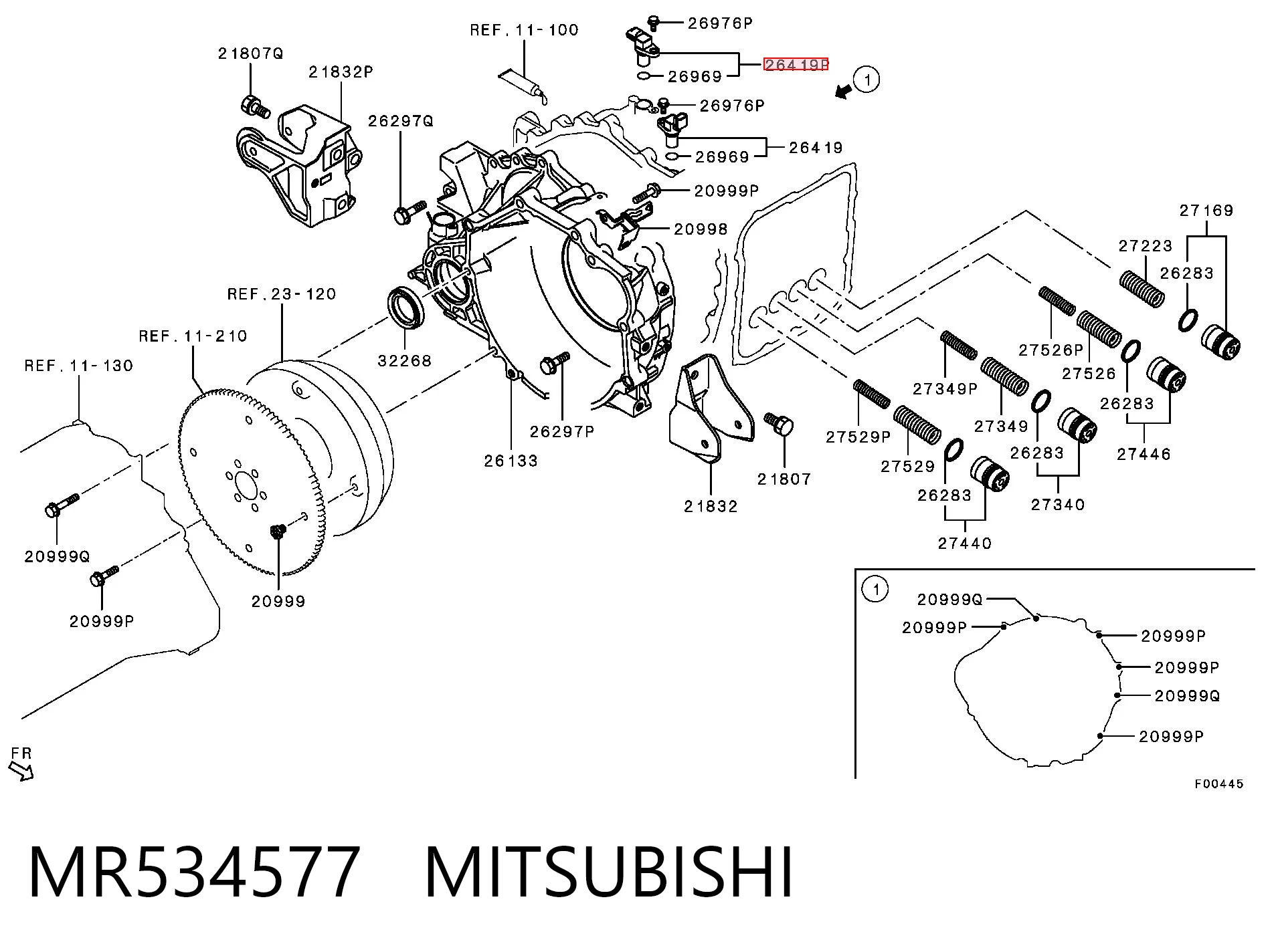 MR534577 Mitsubishi Czujnik prędkości