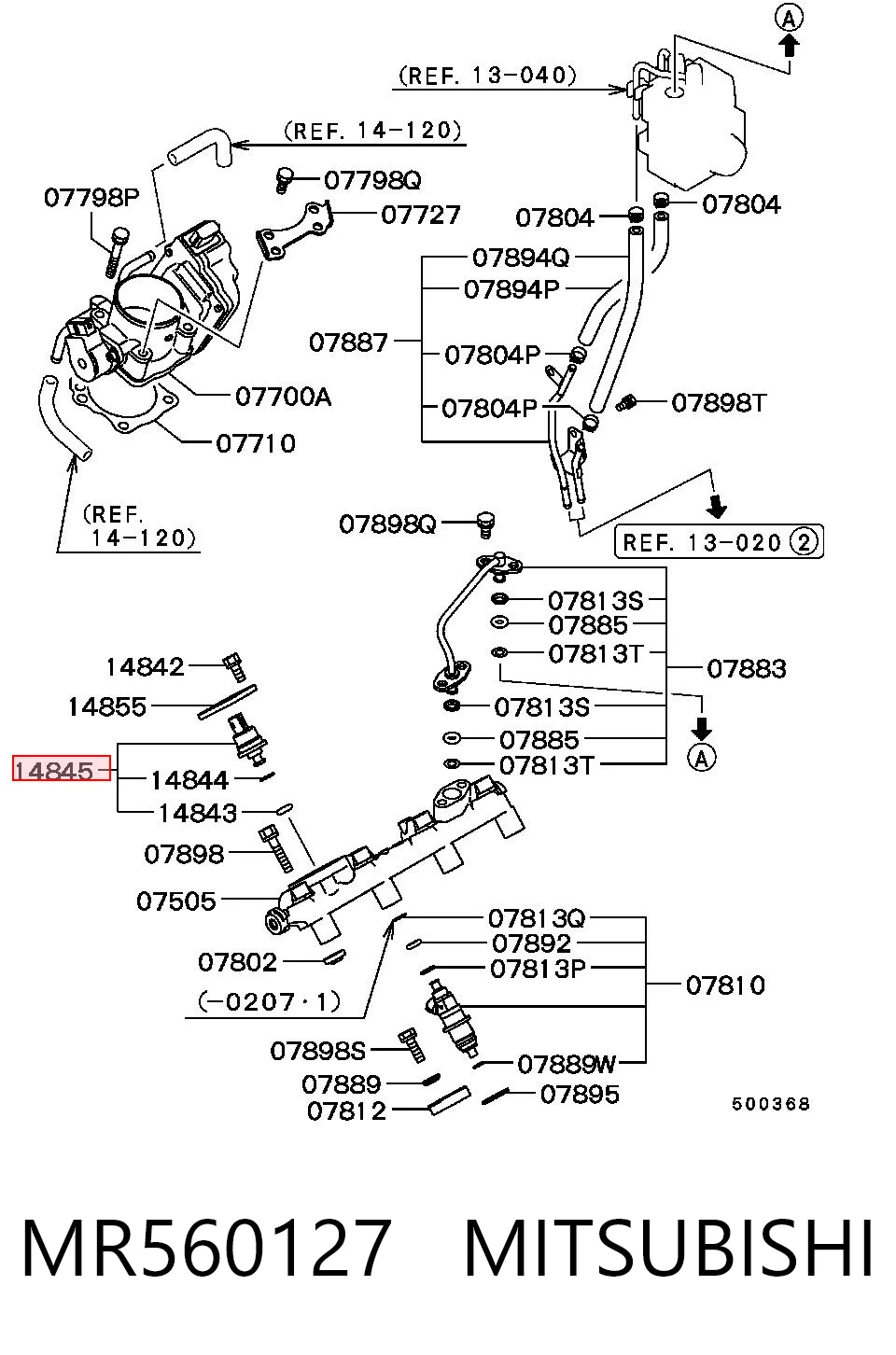 Czujnik ciśnienia paliwa do Mitsubishi Pajero PININ H60, H70
