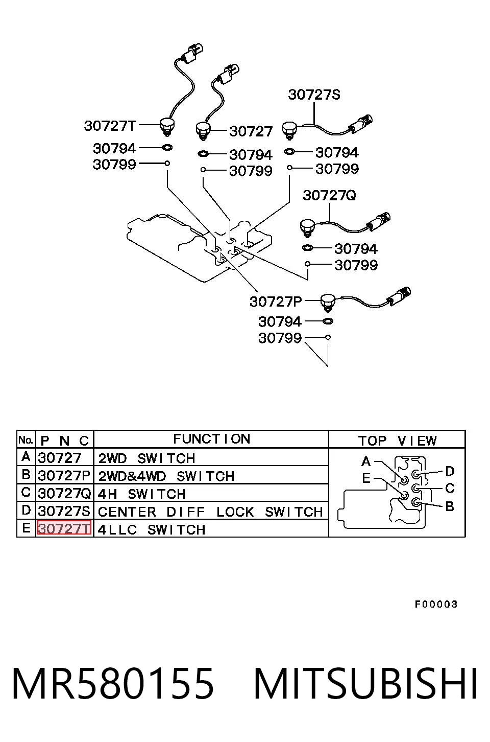 MR580155 Mitsubishi