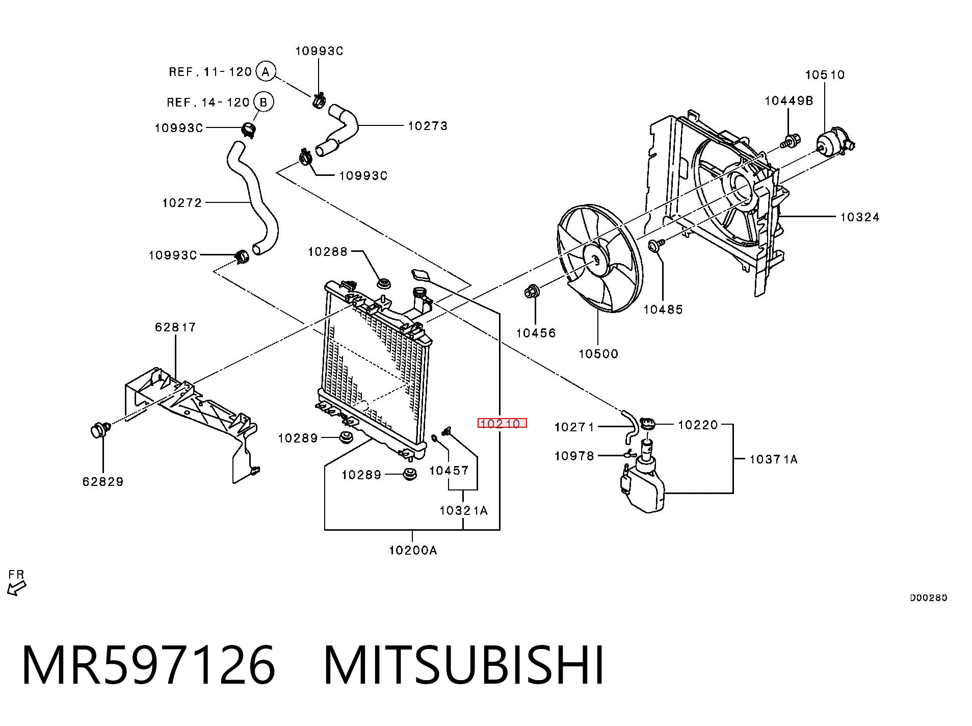 MR597126 Mitsubishi