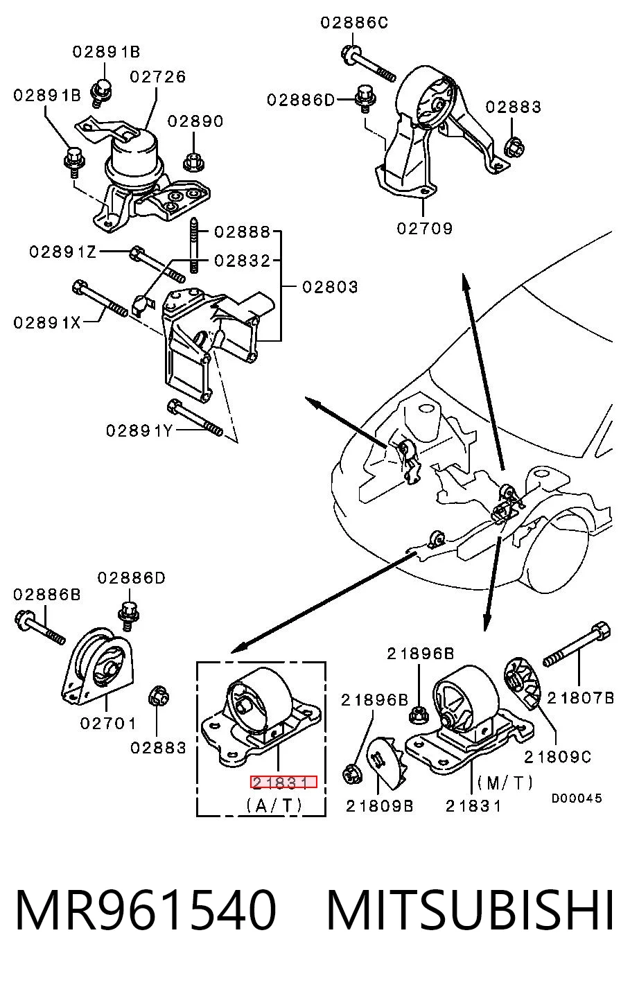 MR961540 Mitsubishi