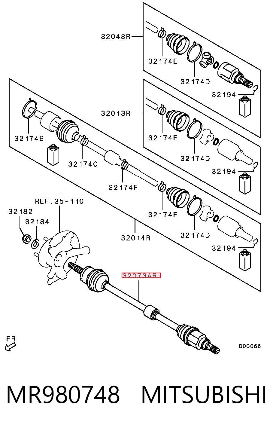 Półoś napędowa przednia prawa Mitsubishi Colt VII hatchback (Z3) (2008 - 2012) cena, od 78,69 USD