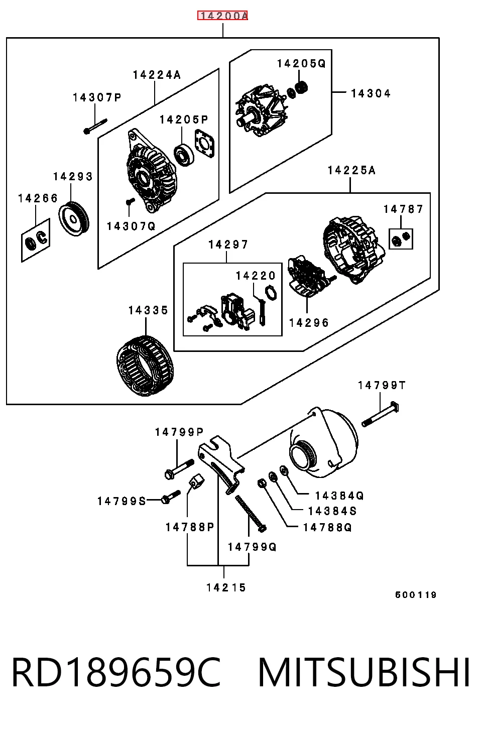 Alternator Mazda PN4018300C cena, od 66,40 USD
