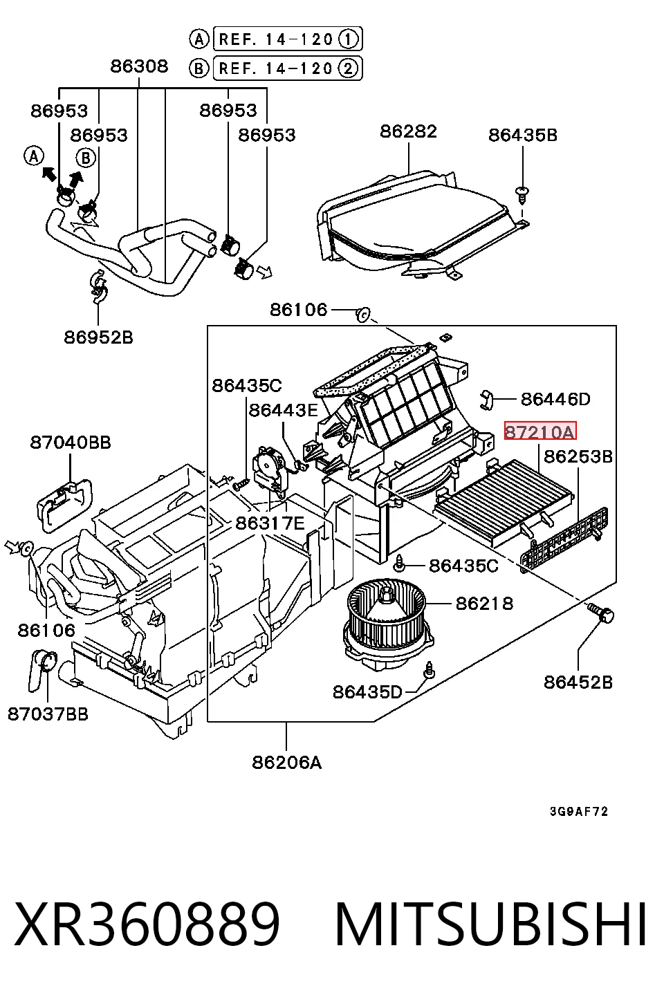 Filtr kabiny do Mitsubishi Space Wagon III N8, N9