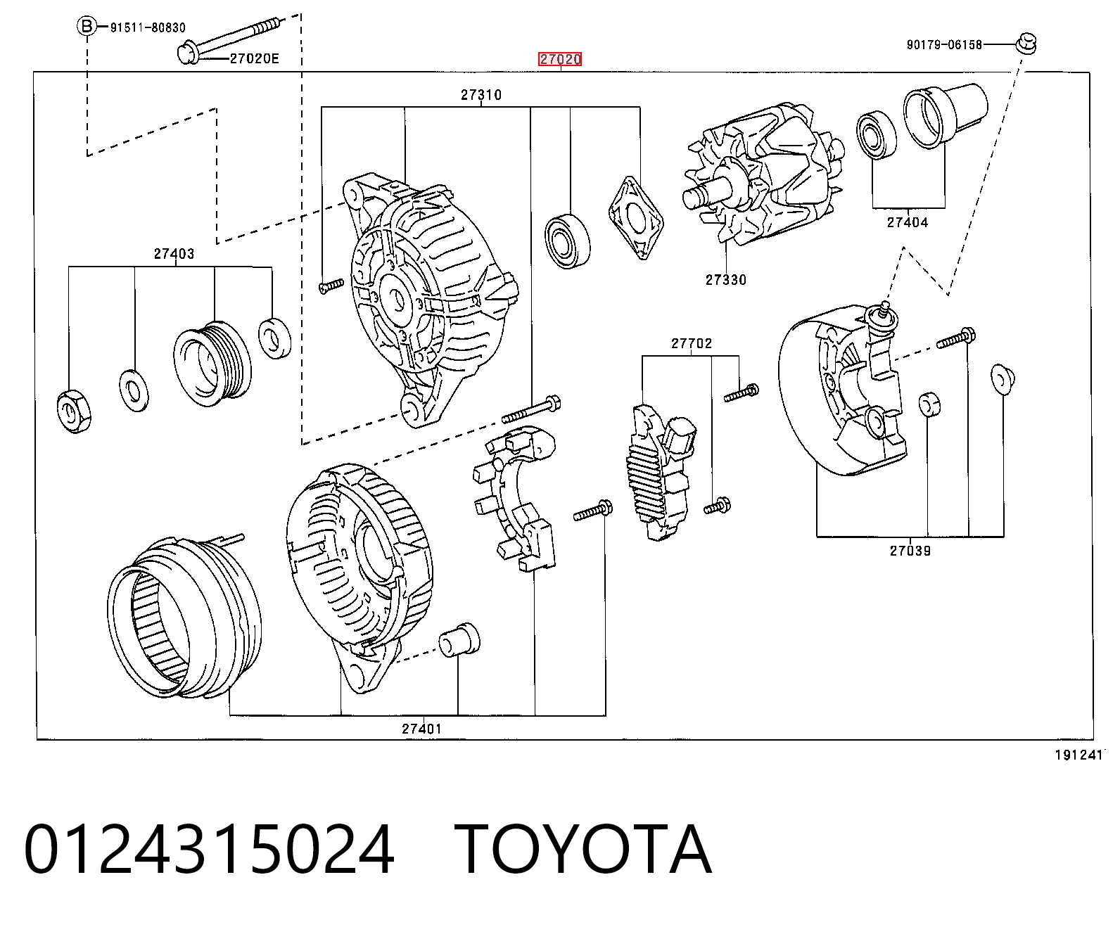 Alternator Toyota Avensis II