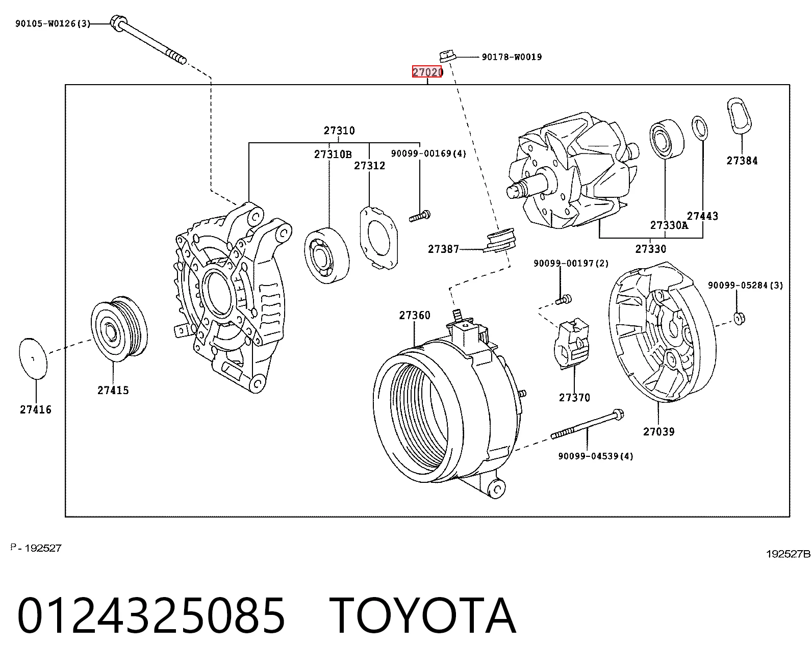  Alternator Toyota Camry 5