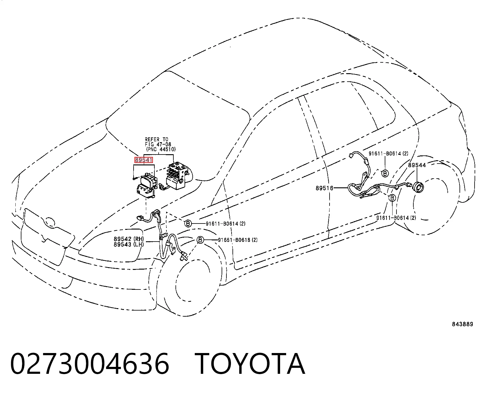 Sterownik ABS  hydrauliczny do Toyota Yaris  P10