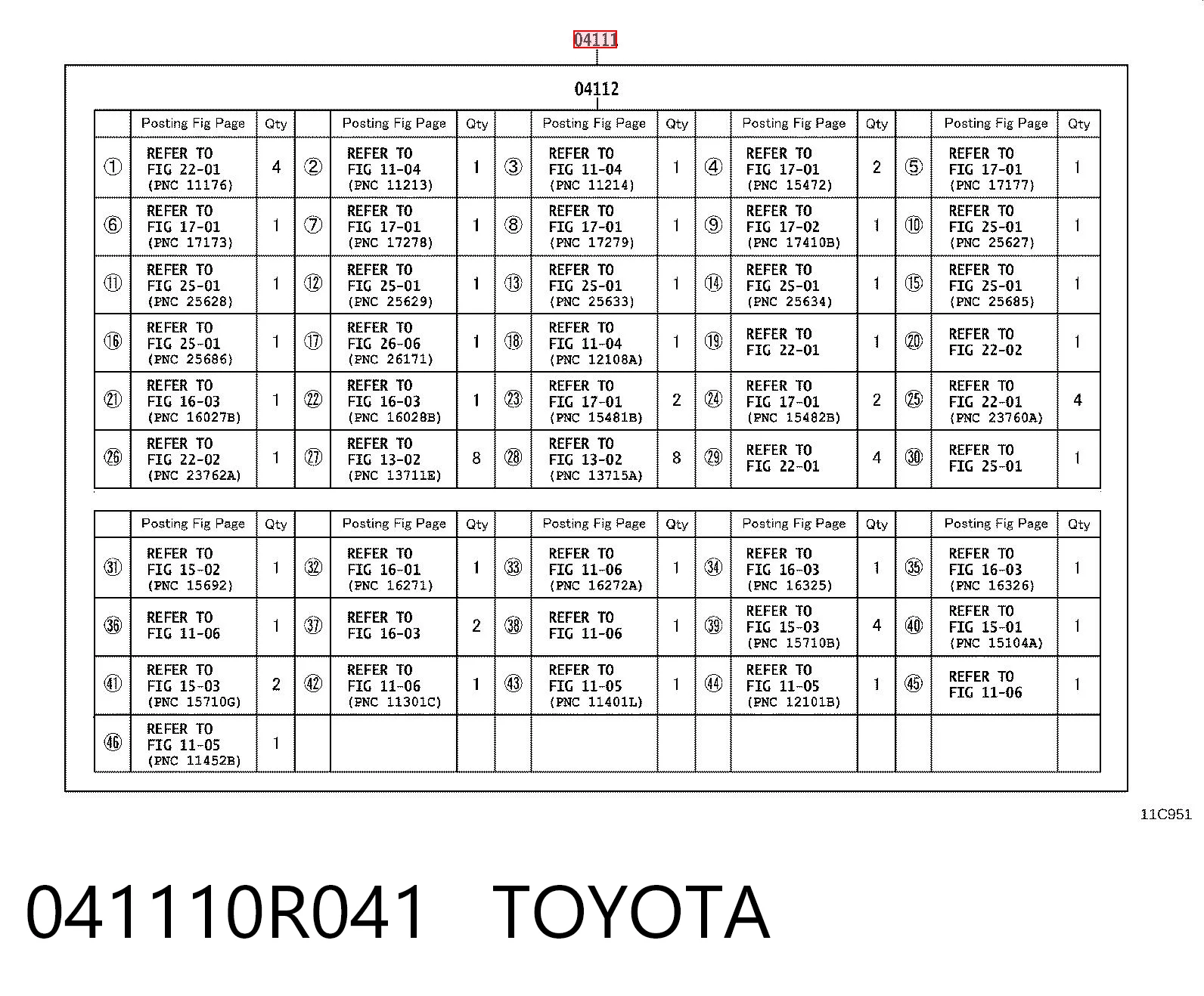 041110R041 Toyota