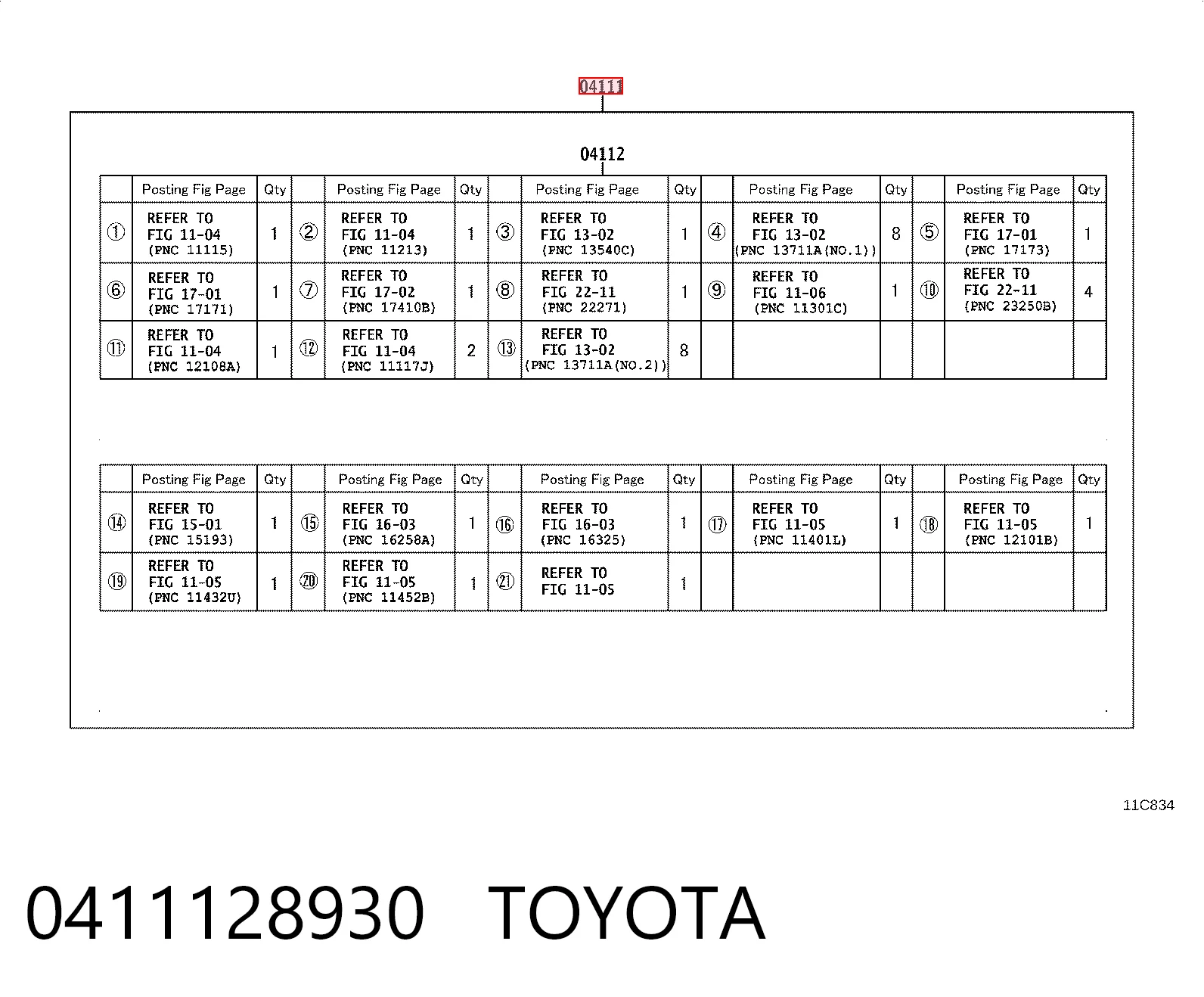 Do koszyka Zestaw uszczelek silnika pełny Toyota Previa  ACR3