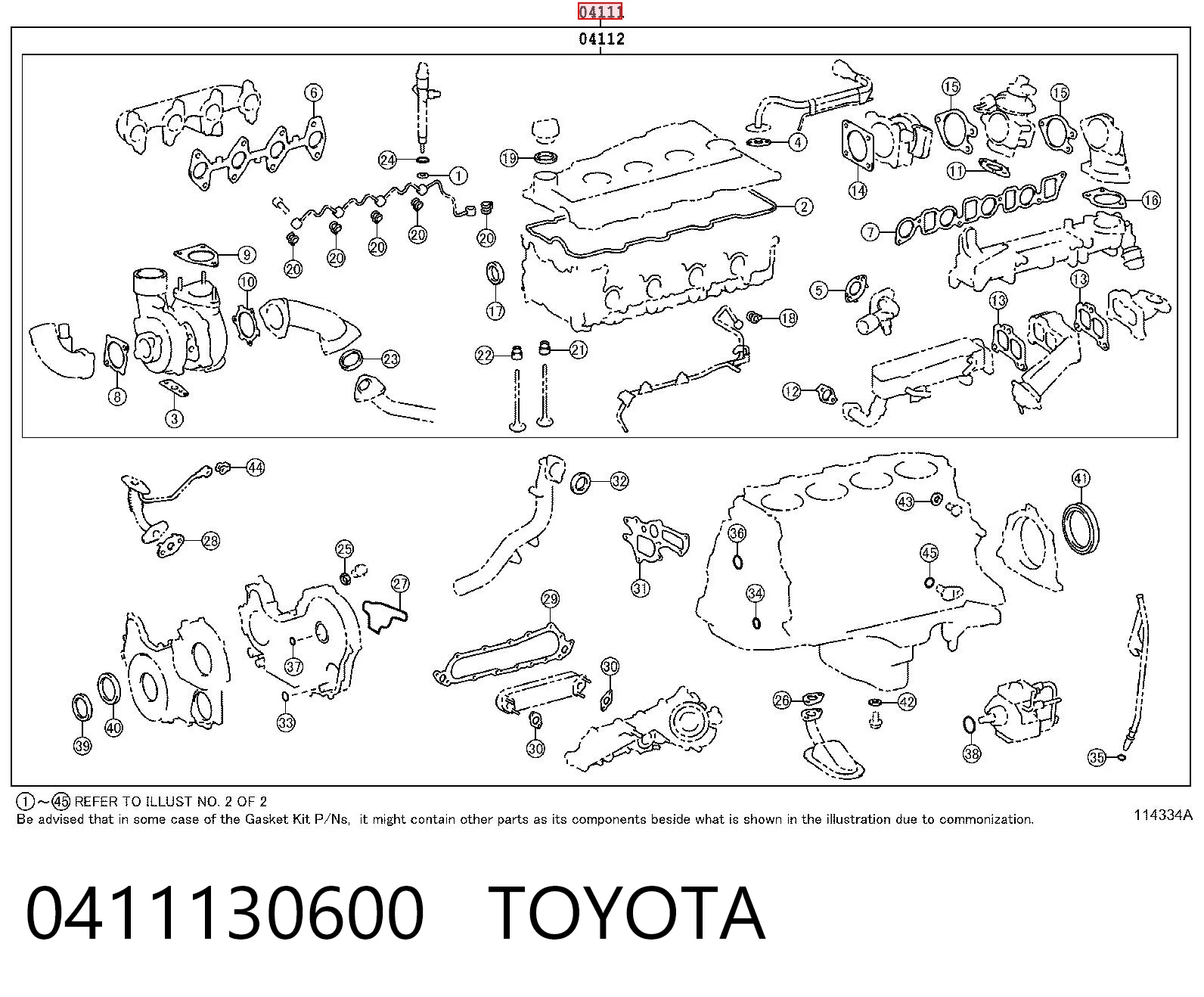 0411130600 Toyota