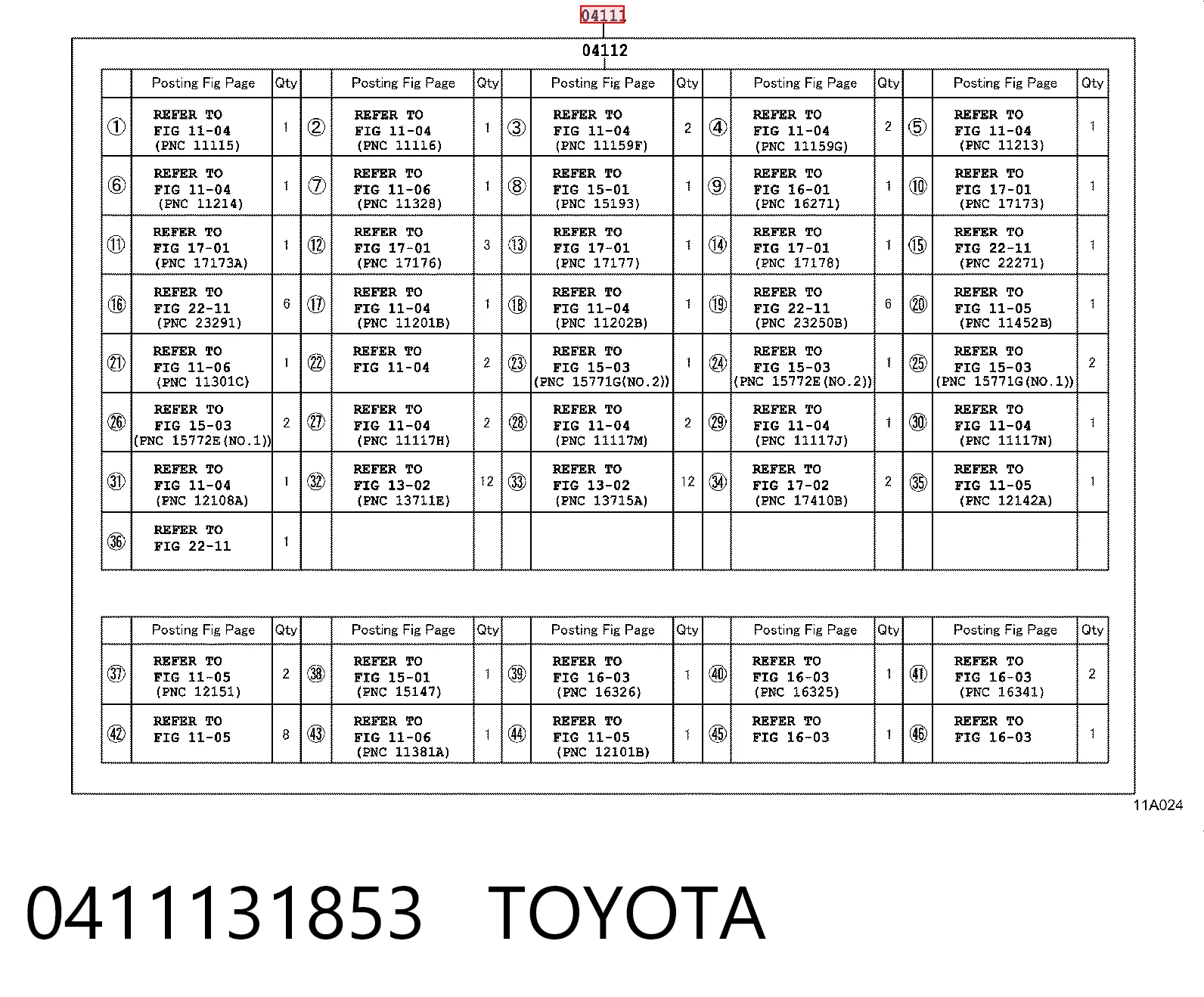 0411131853 Toyota