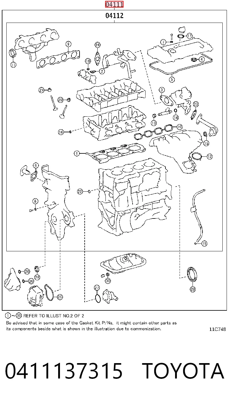 0411137315 Toyota