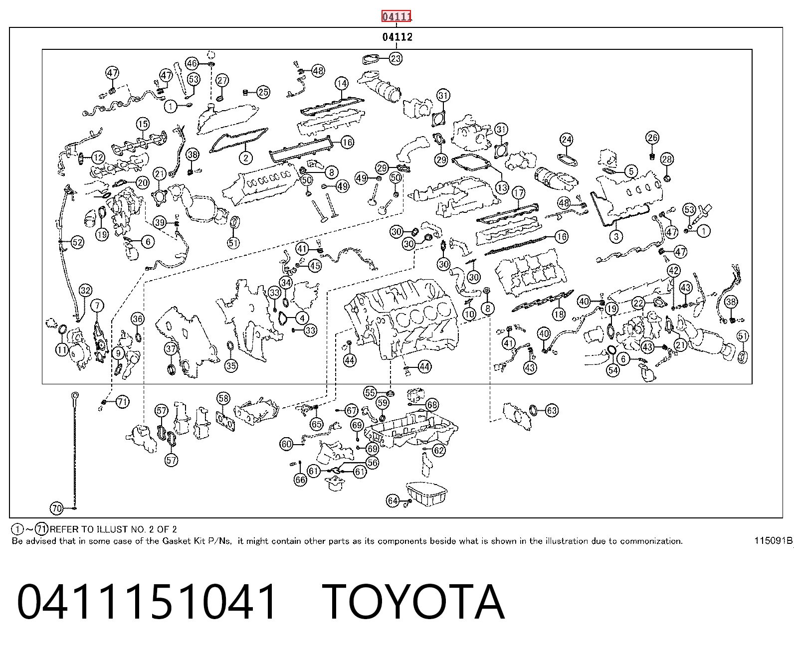 0411151041 Toyota