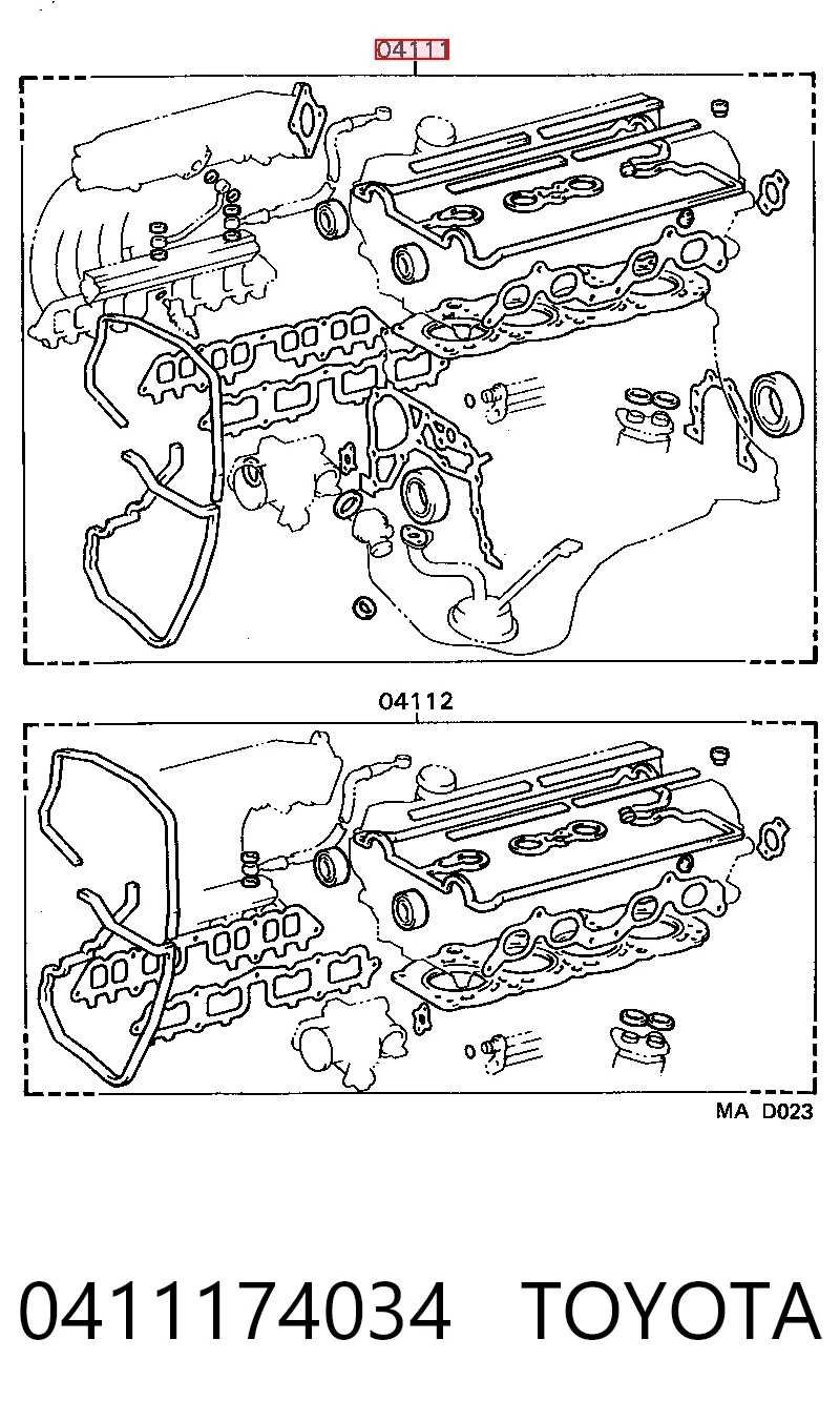 0411174034 Toyota