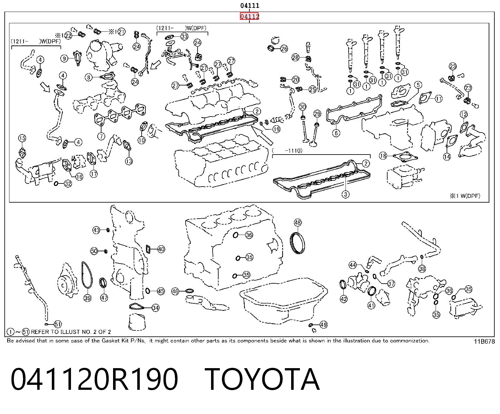 041120R190 Toyota