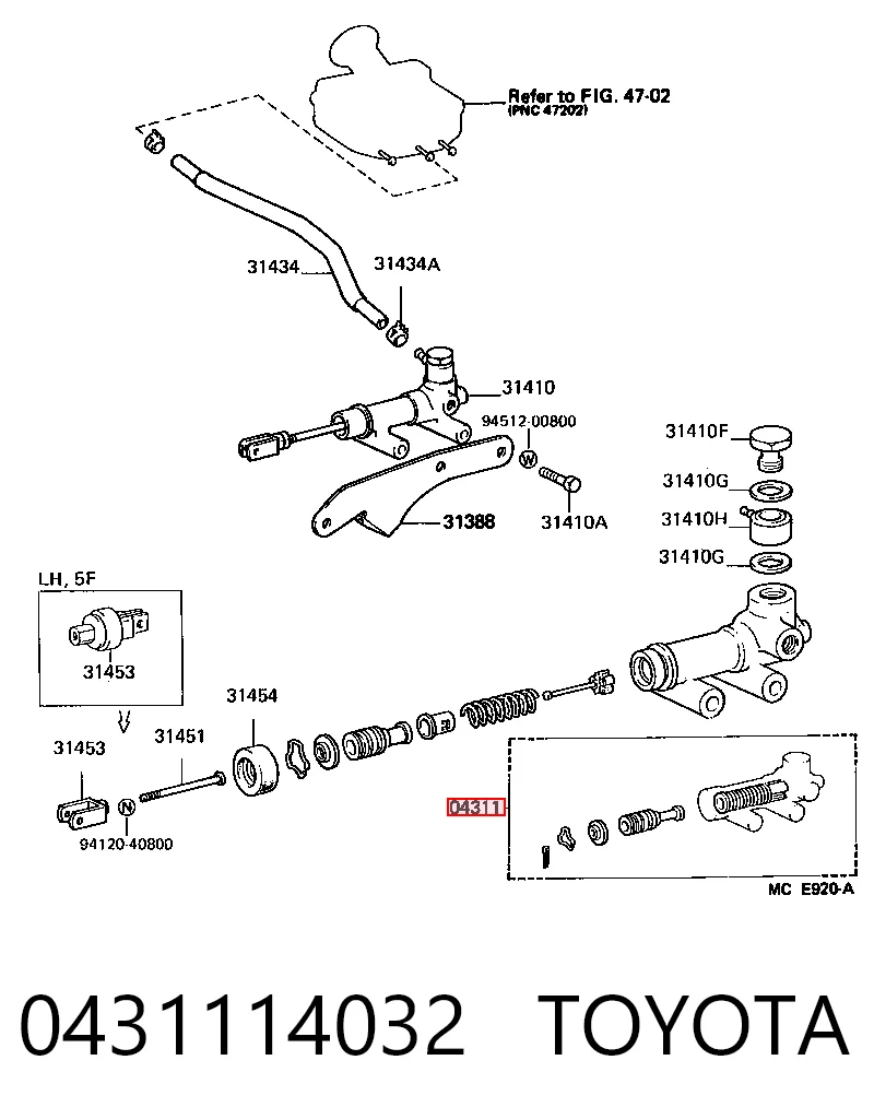 0431114032 Toyota