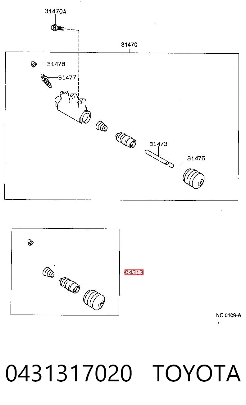 0431317020 Toyota