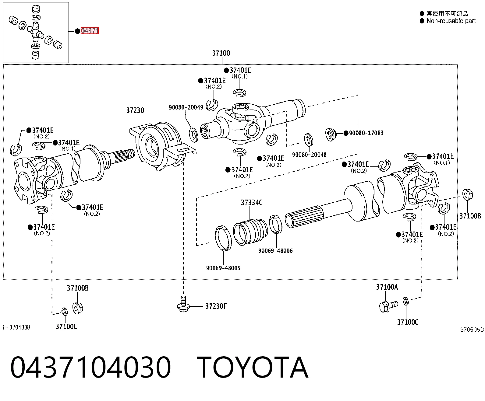 0437104030 Toyota