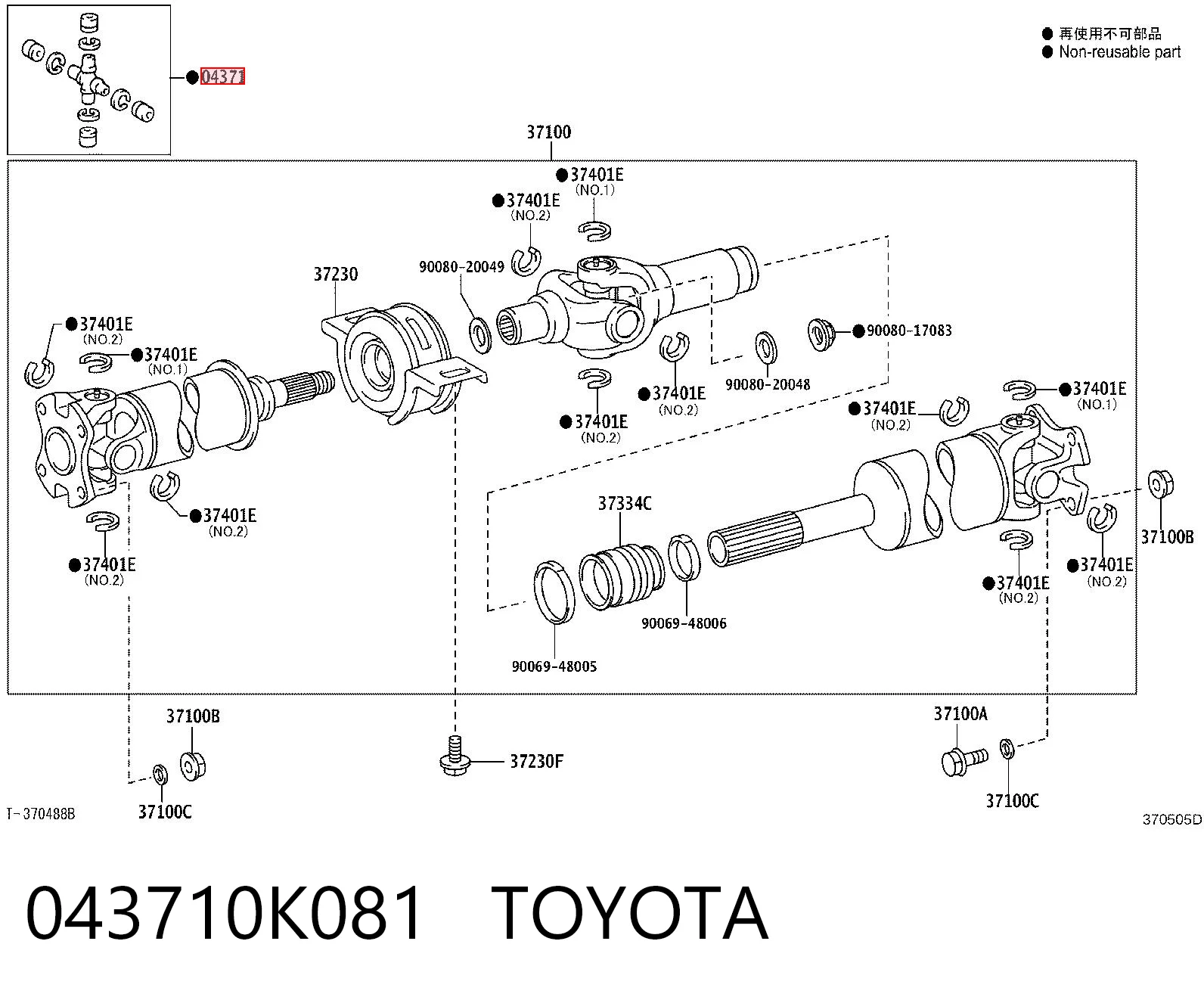 043710K081 Toyota